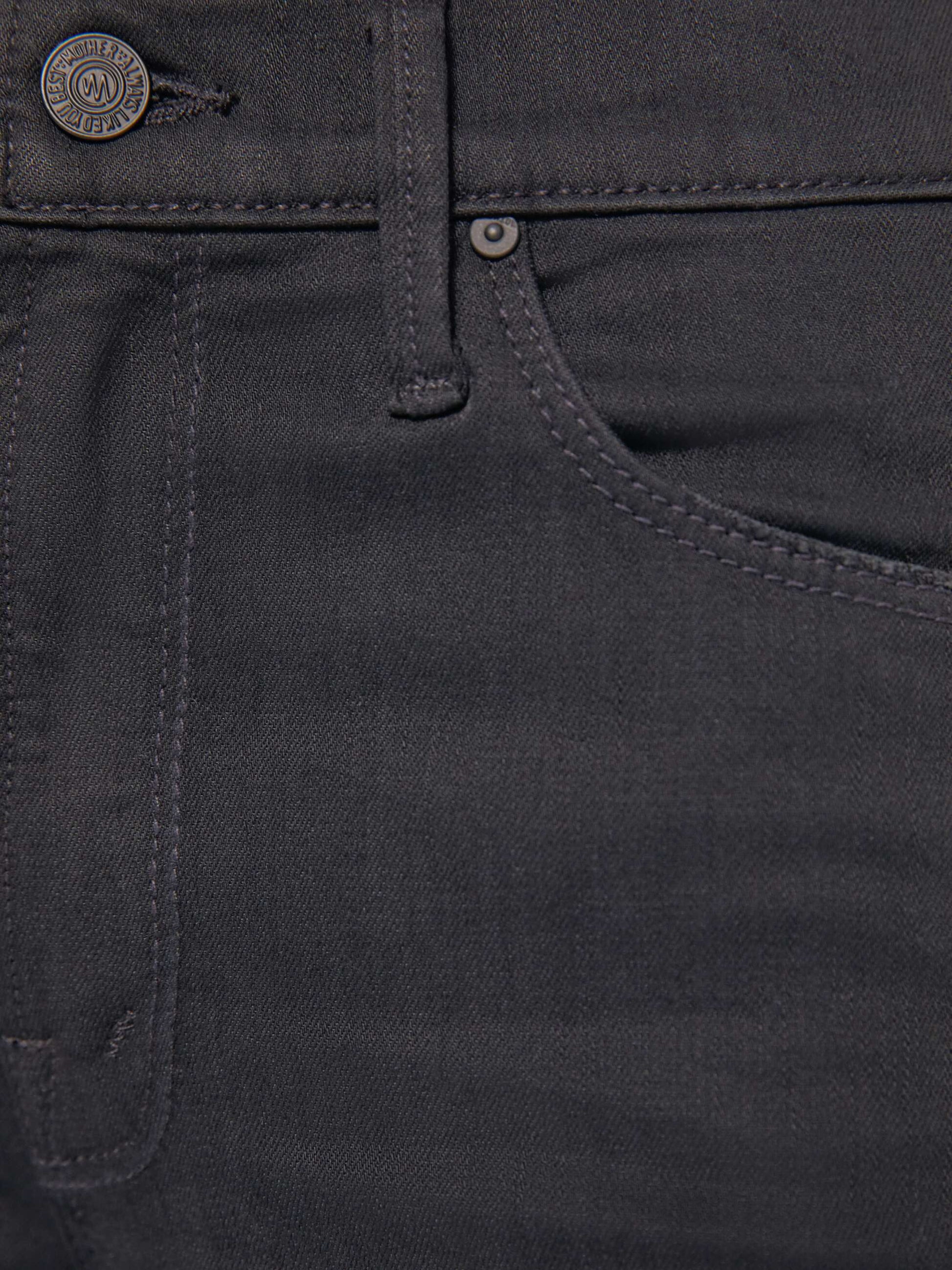 Mother Denim The Mid Rise Dazzler Ankle Black
