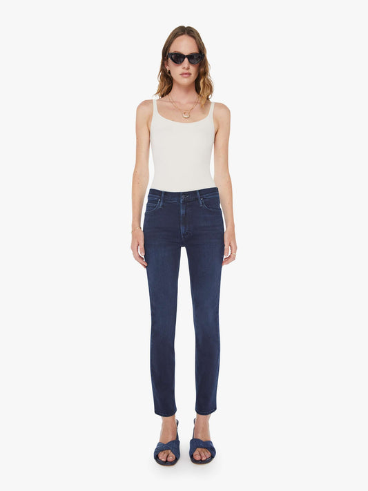 Mother Denim The Mid Rise Dazzler Ankle Blue (Medium)