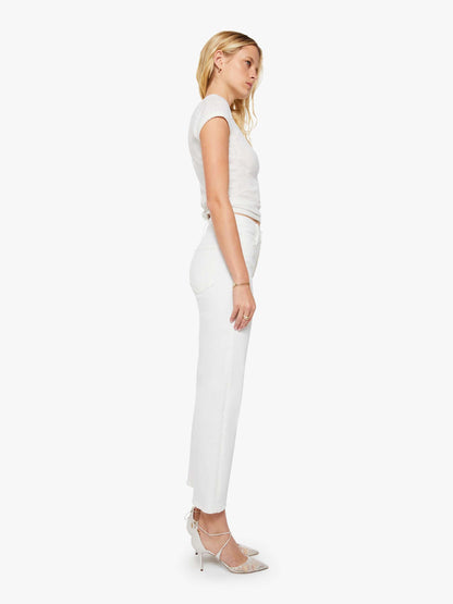 Mother Denim THE RAMBLER ZIP ANKLE FAIREST OF THEM ALL White