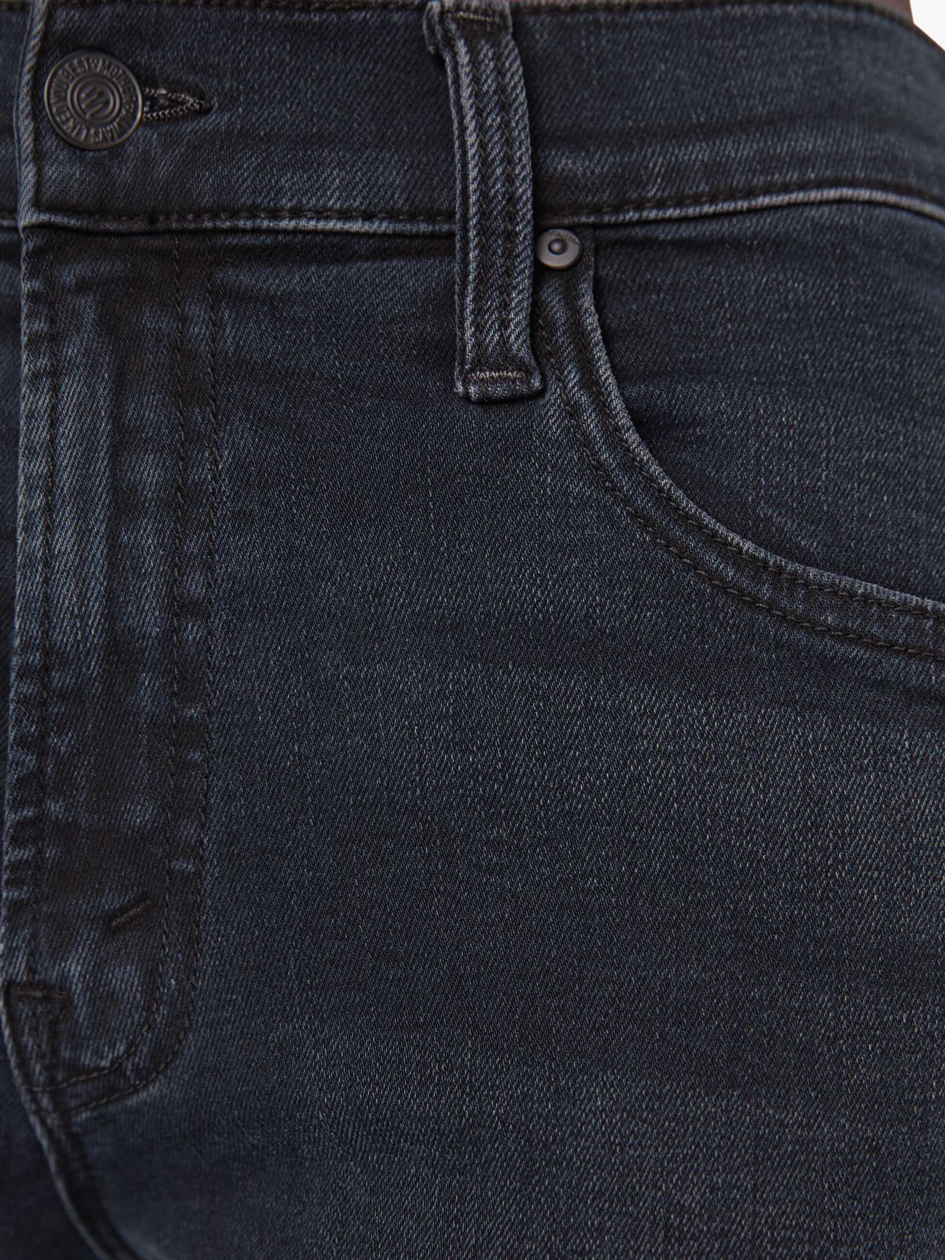 Mother Denim The Mid Rise Zip Rambler Ankle Black