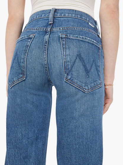 Mother Denim The Mid Rise Rambler Zip Ankle Blue (Navy)