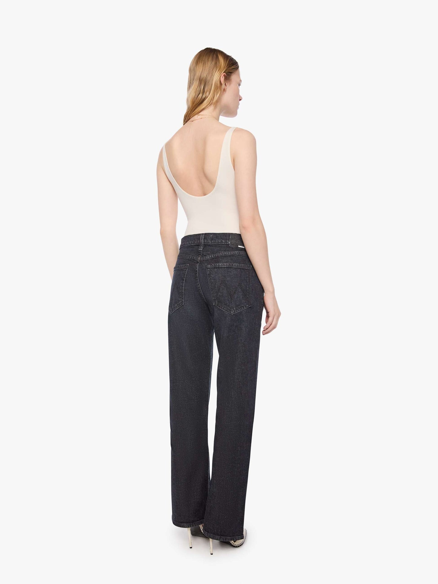 Mother Denim PETITES The Lil Reifler Black