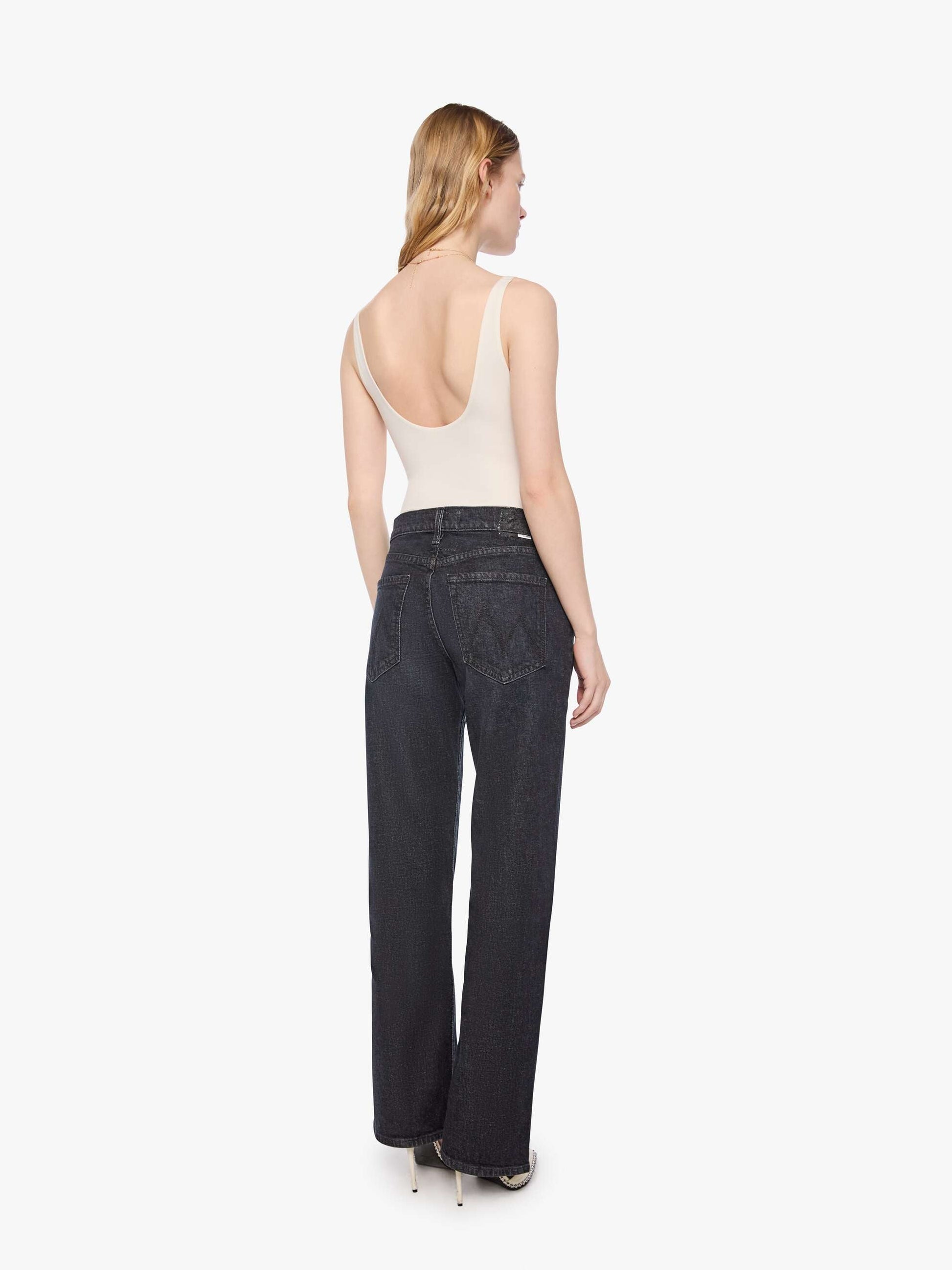 Mother Denim PETITES The Lil Reifler Black
