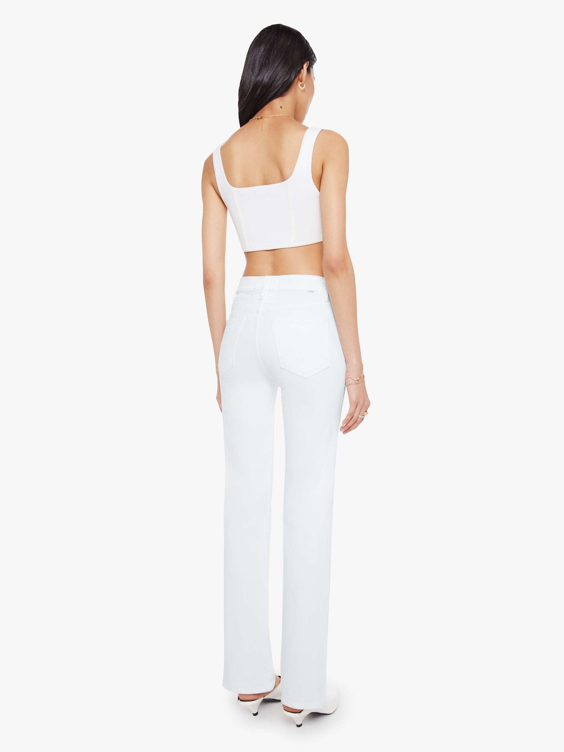 Mother Denim The Kick It White