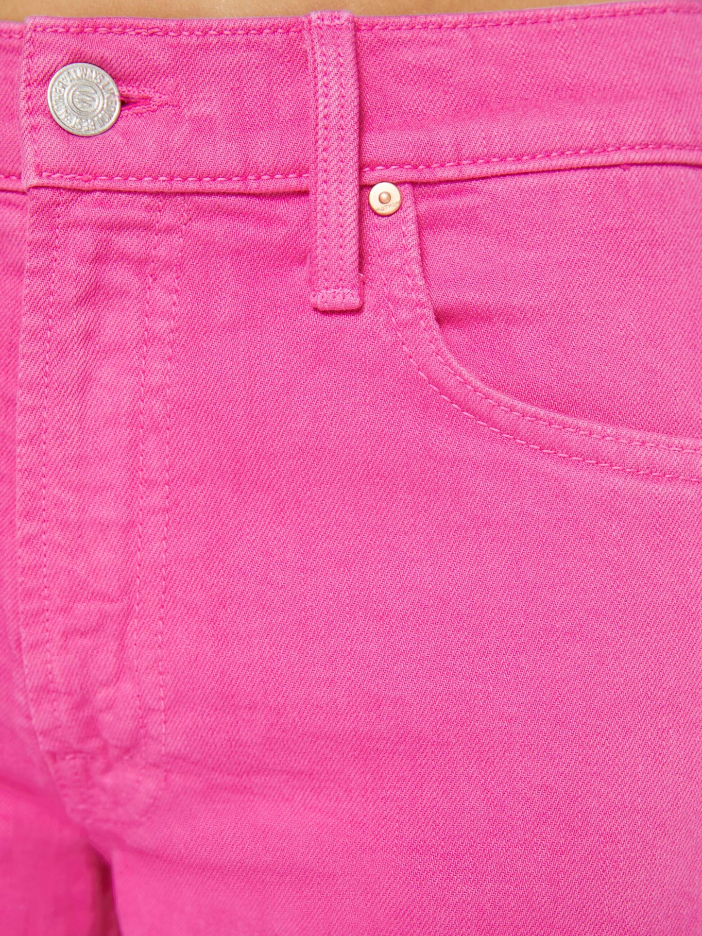 Mother Denim The Newbie Skimp Shocking Pink