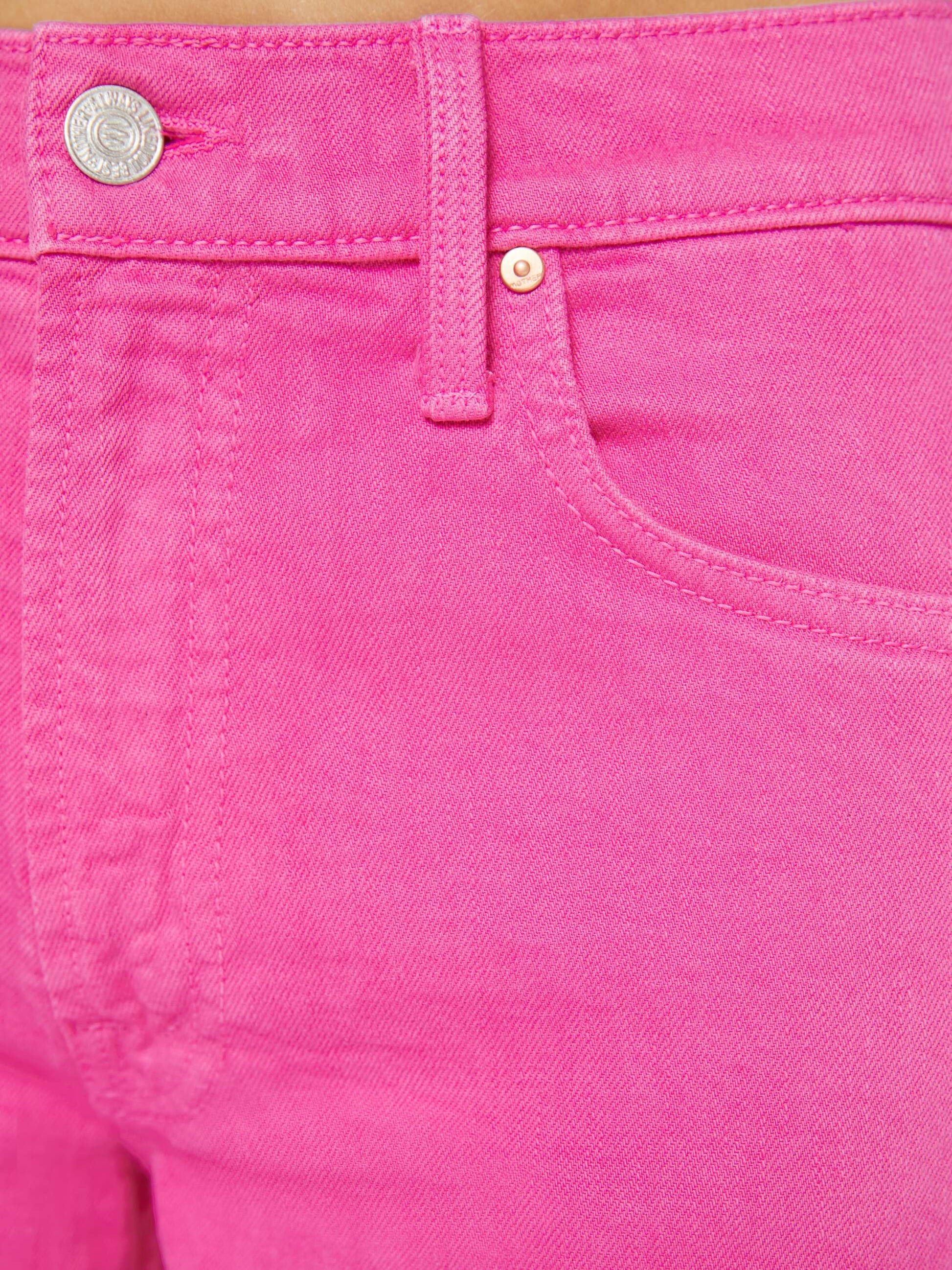 Mother Denim The Newbie Skimp Shocking Pink