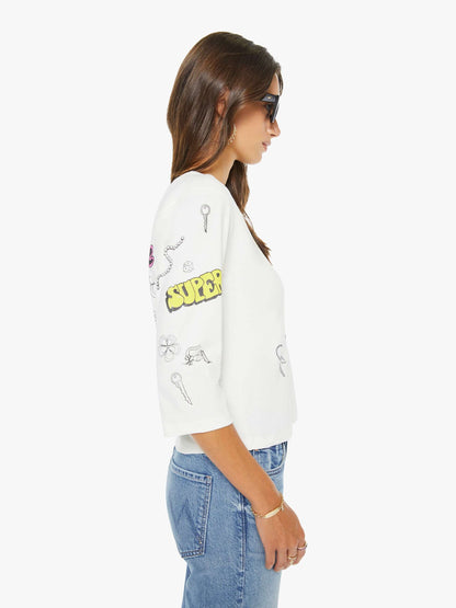 Mother Denim The Kick It Ankle Birds Gone Wild