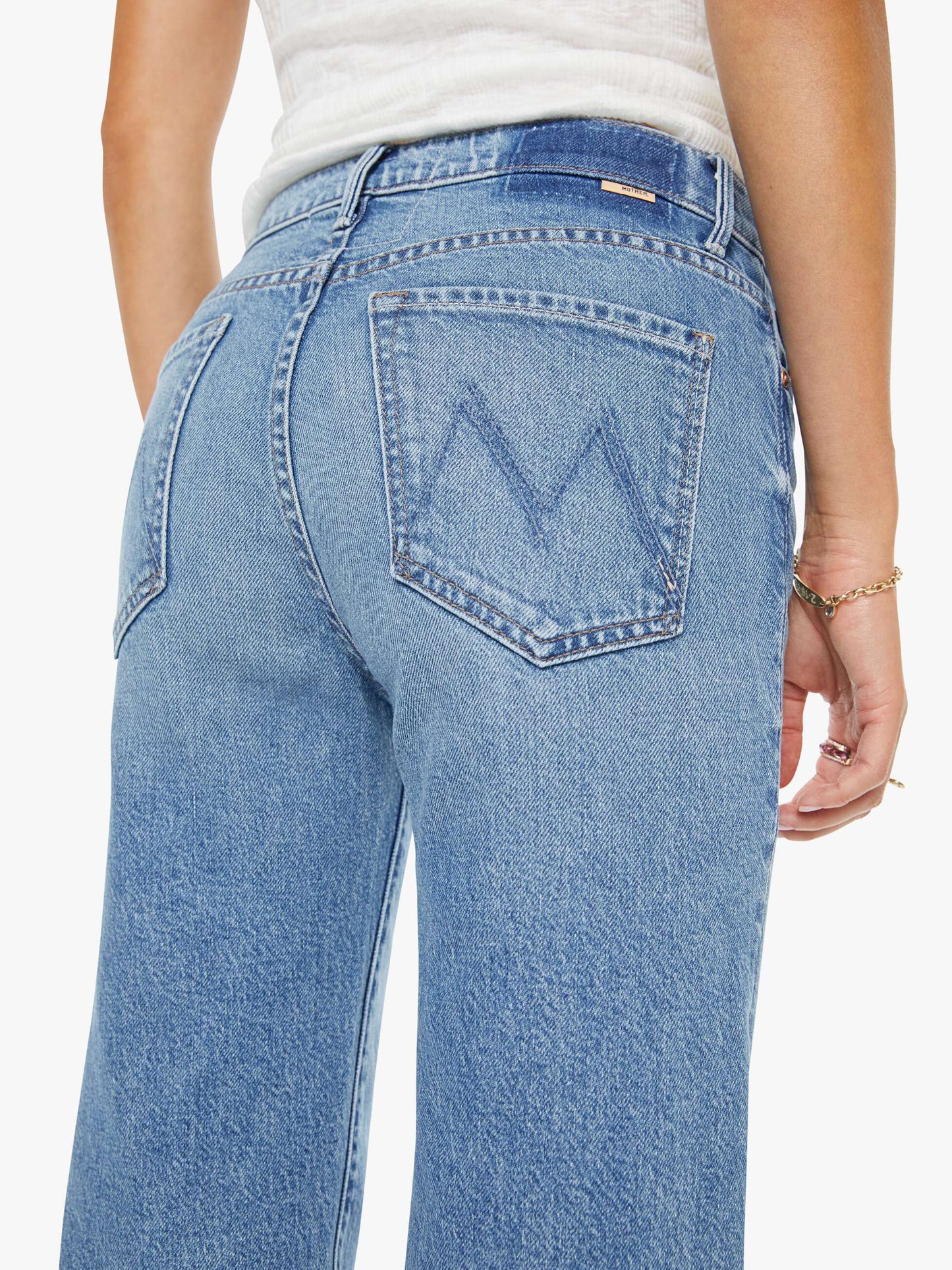 Mother Denim The Kick It Ankle Birds Gone Wild