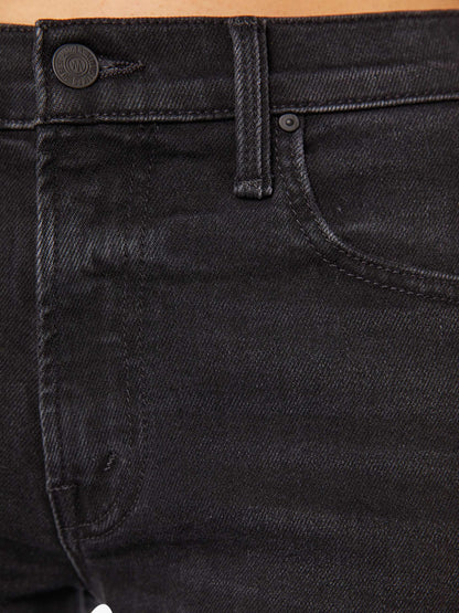 Mother Denim The Mid Rise Rambler Zip Flood Spiked Hair Art Flair