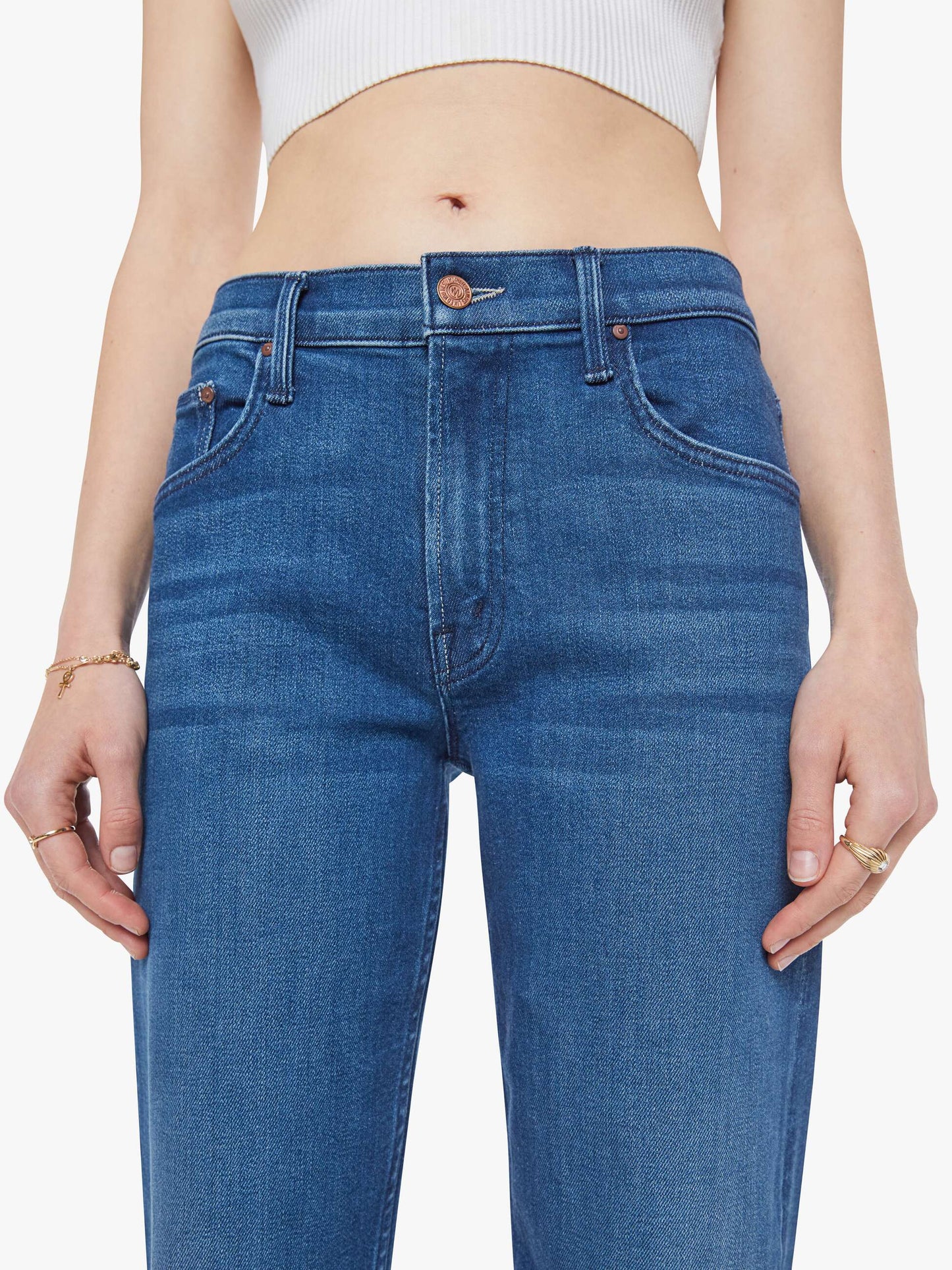 Mother Denim The Newbie Ankle Blue (Navy)