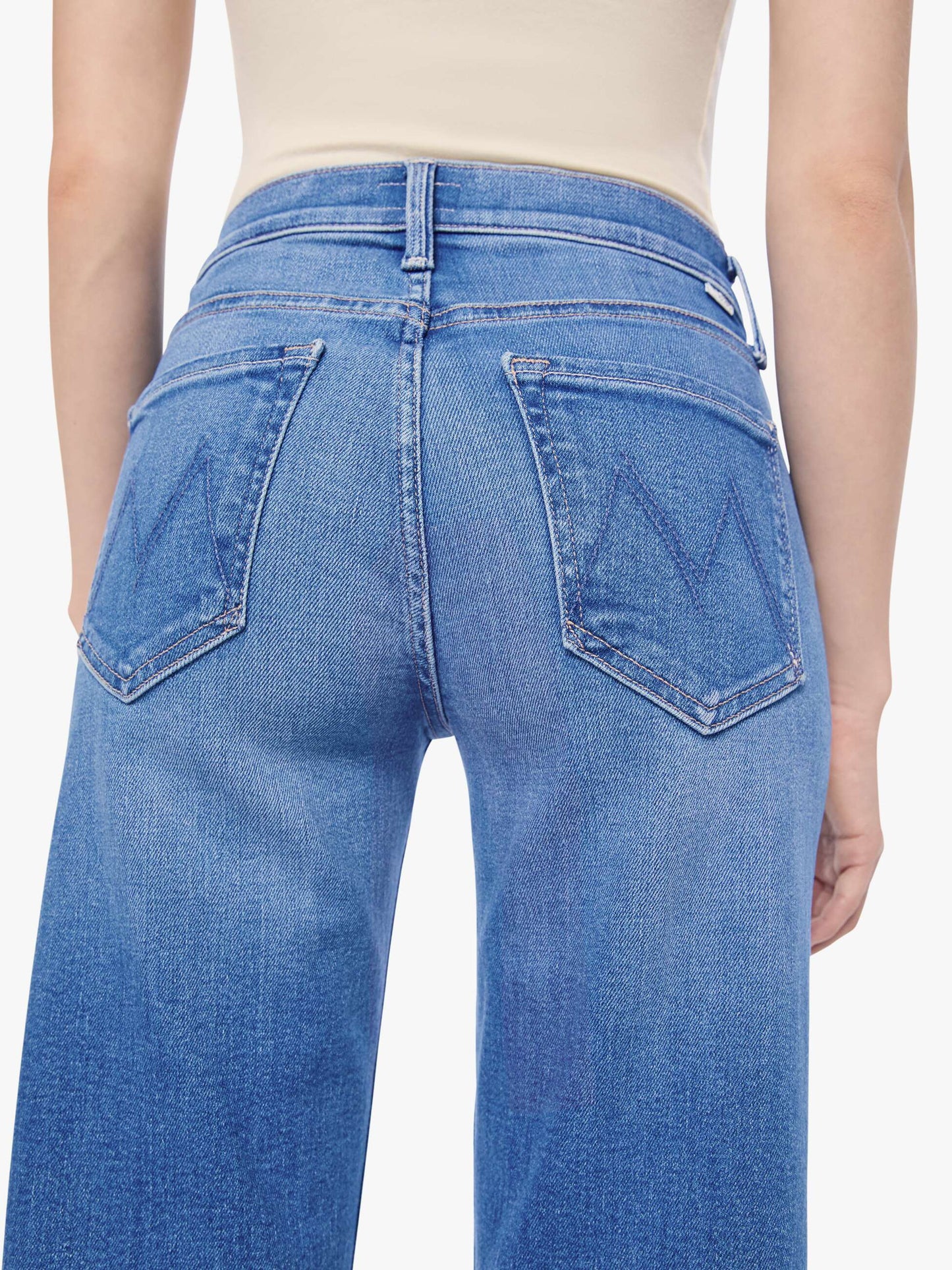 Mother Denim PETITES The Lil Mid Rise Rambler Zip Ankle Blue (Medium)