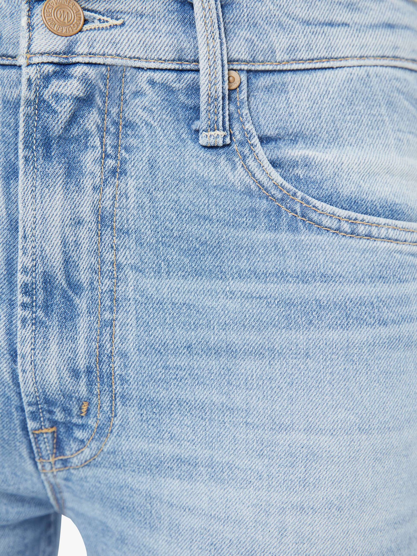 Mother Denim High Waisted Rider Hover Comeback Kid