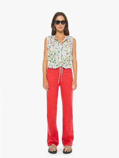 Mother Denim The Kick It Tango Red