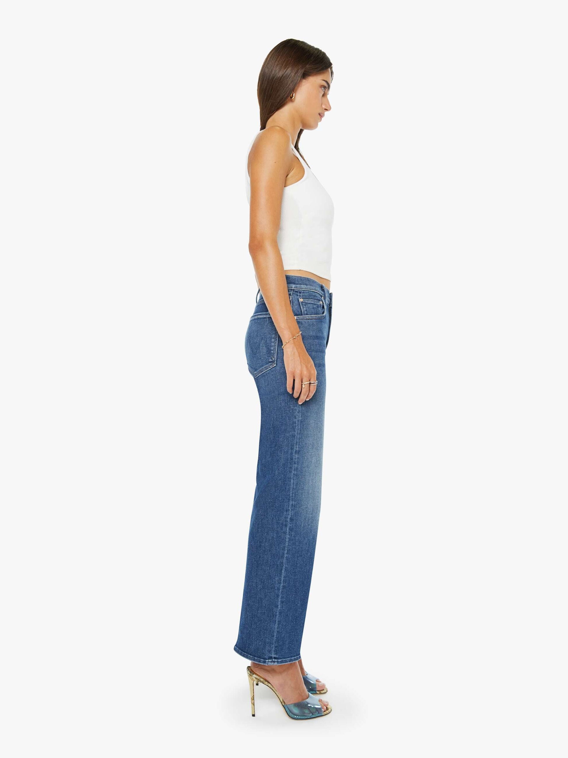 Mother Denim The Mid Rise Rambler Zip Ankle Catch My Drift