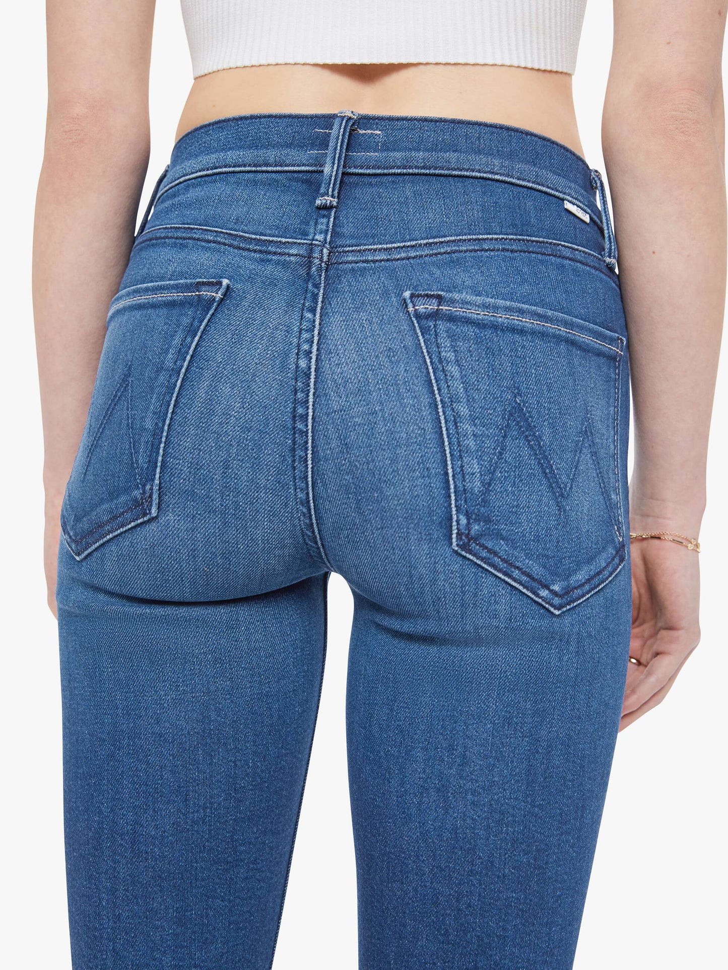 Mother Denim The Mid Rise Dazzler Hover Blue (Navy)