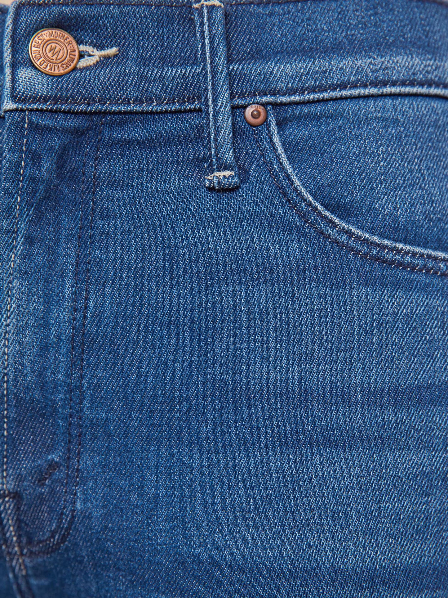 Mother Denim The Mid Rise Dazzler Hover Blue (Navy)