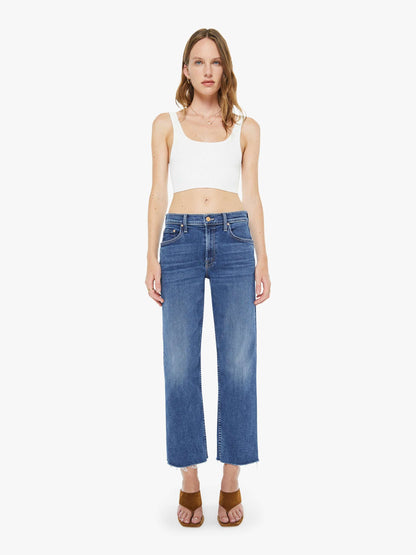 Mother Denim The Newbie Ankle Fray Prized Possession