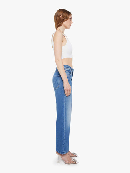 Mother Denim The Mid Rise Rambler Zip Ankle Blue (Medium)