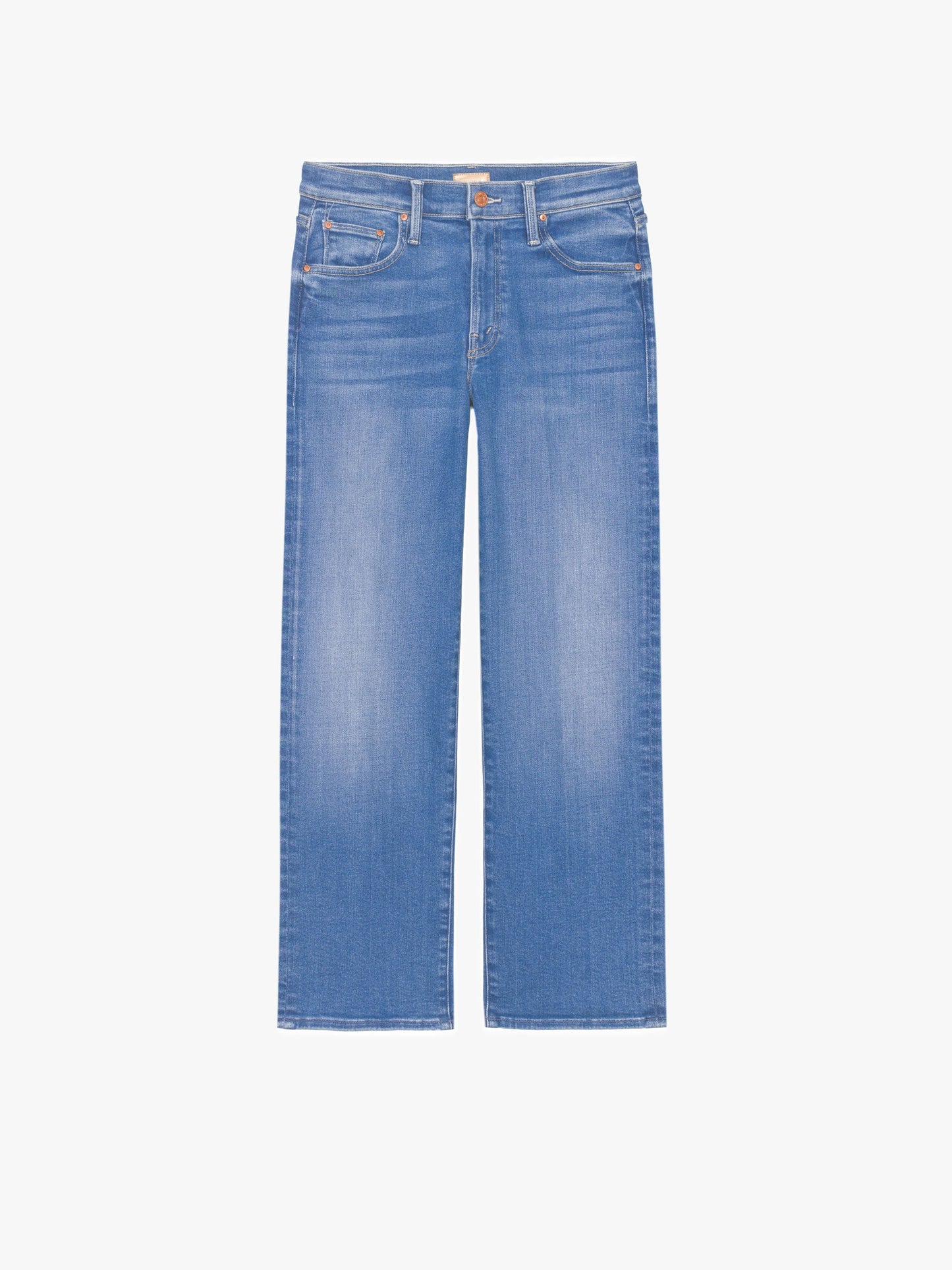 Mother Denim The Mid Rise Rambler Zip Ankle Blue (Medium)