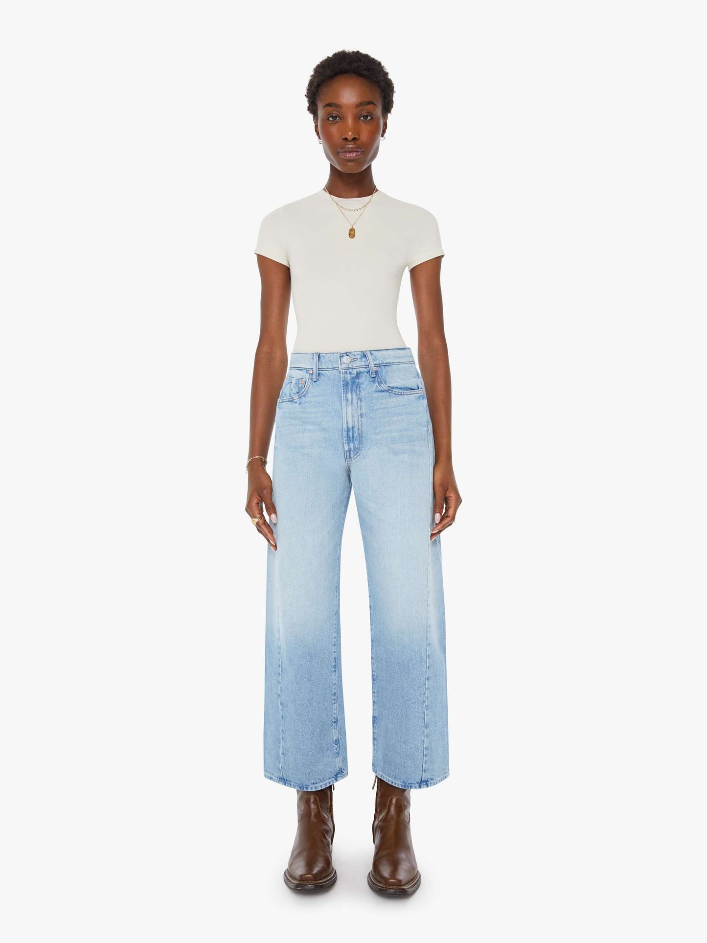 Mother Denim The Half-Pipe Ankle Blue (Medium)