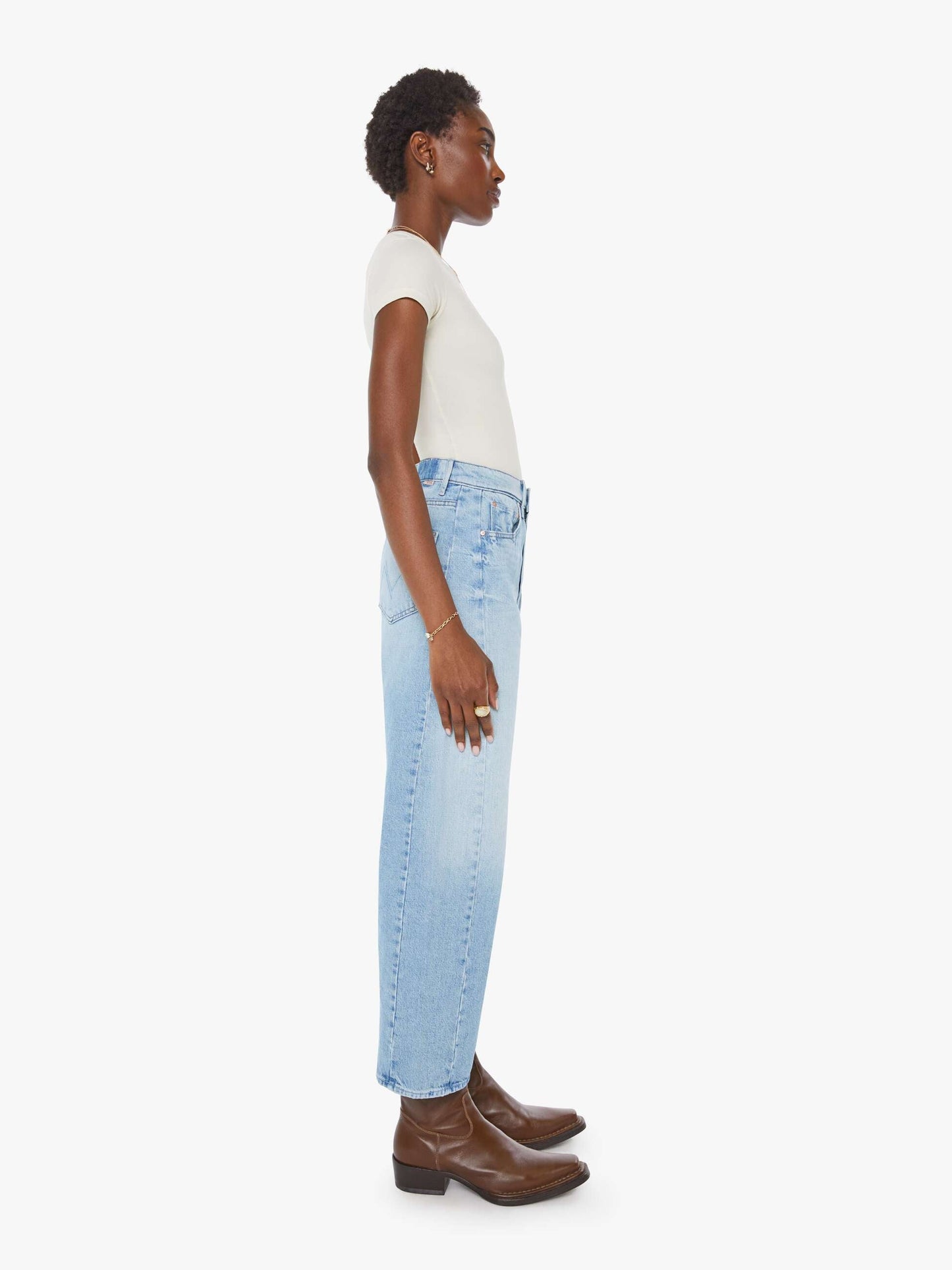 Mother Denim The Half-Pipe Ankle Blue (Medium)