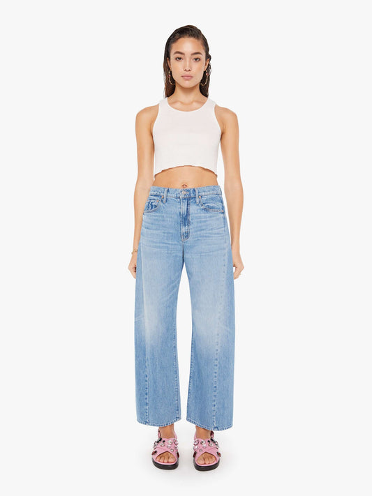 Mother Denim THE HALF-PIPE FLOOD MATERIAL GIRL Blue (Light-Pastel)