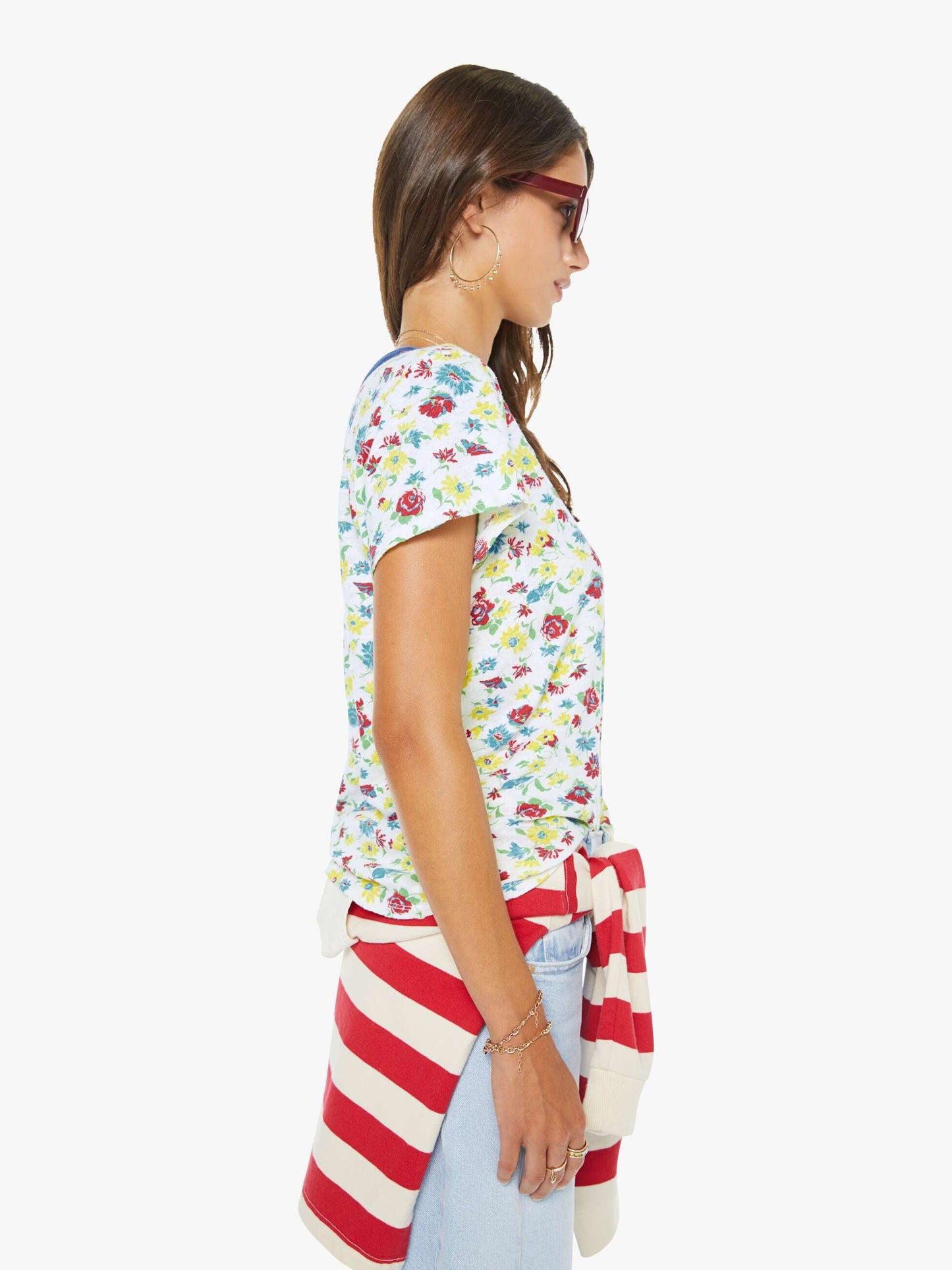 Mother Denim The Mid Rise Half-Pipe Hover Instant Replay