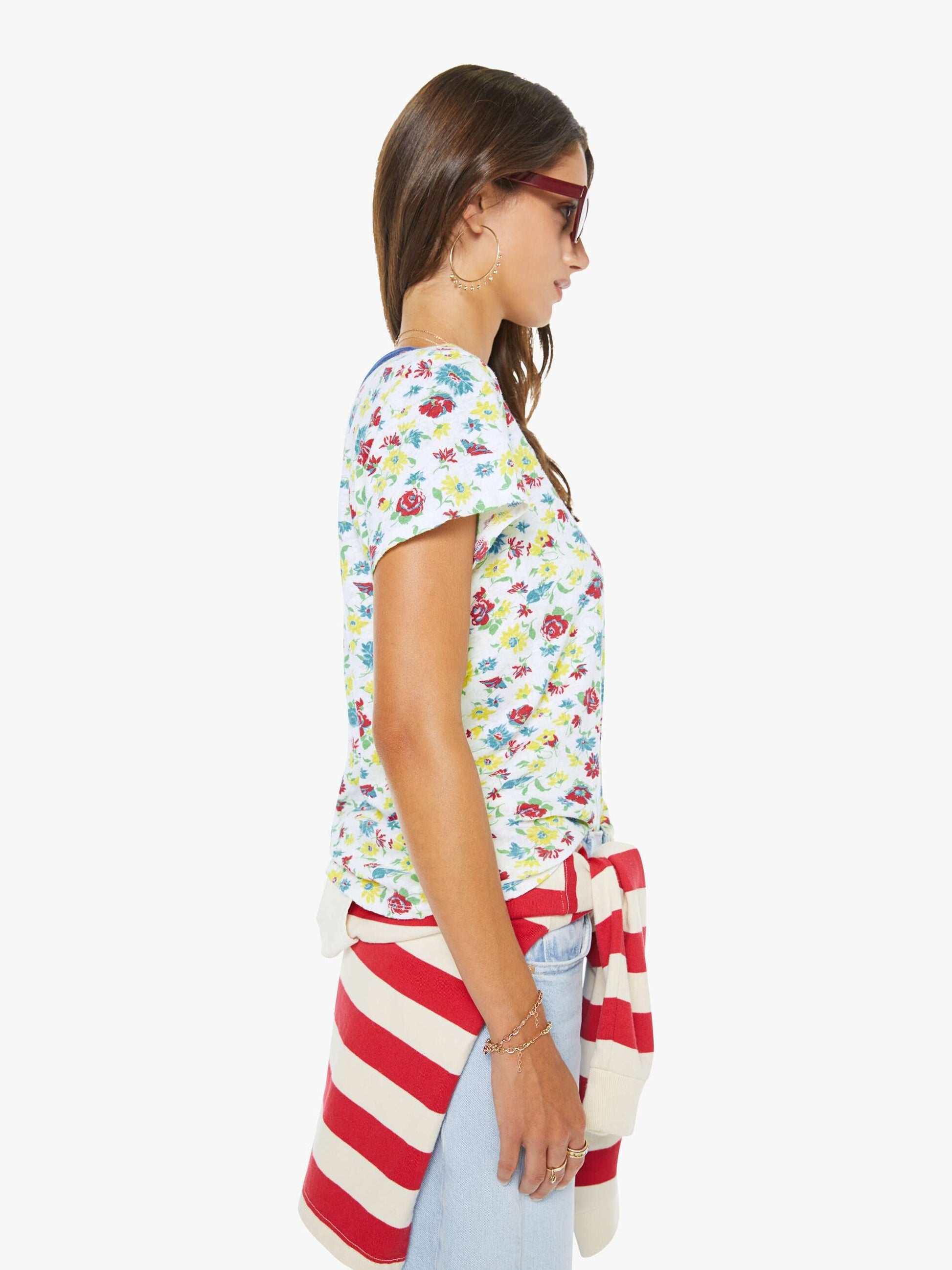 Mother Denim The Mid Rise Half-Pipe Hover Instant Replay