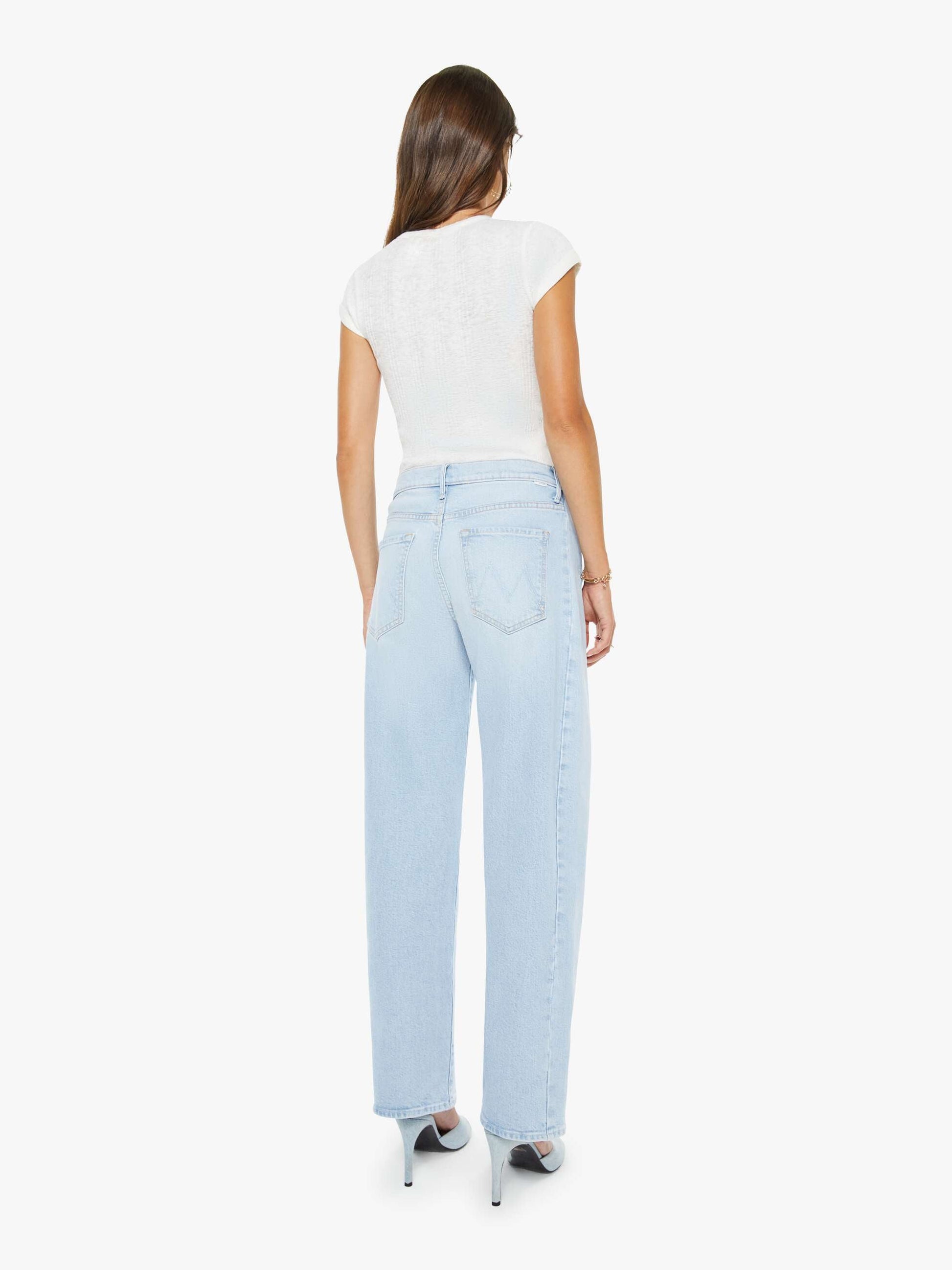 Mother Denim The Mid Rise Half-Pipe Hover Instant Replay