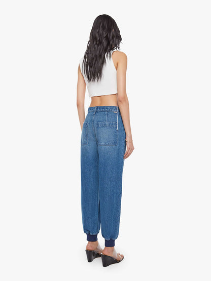Mother Denim SNACKS! The Peeler Jogger Ankle Blue (Medium)