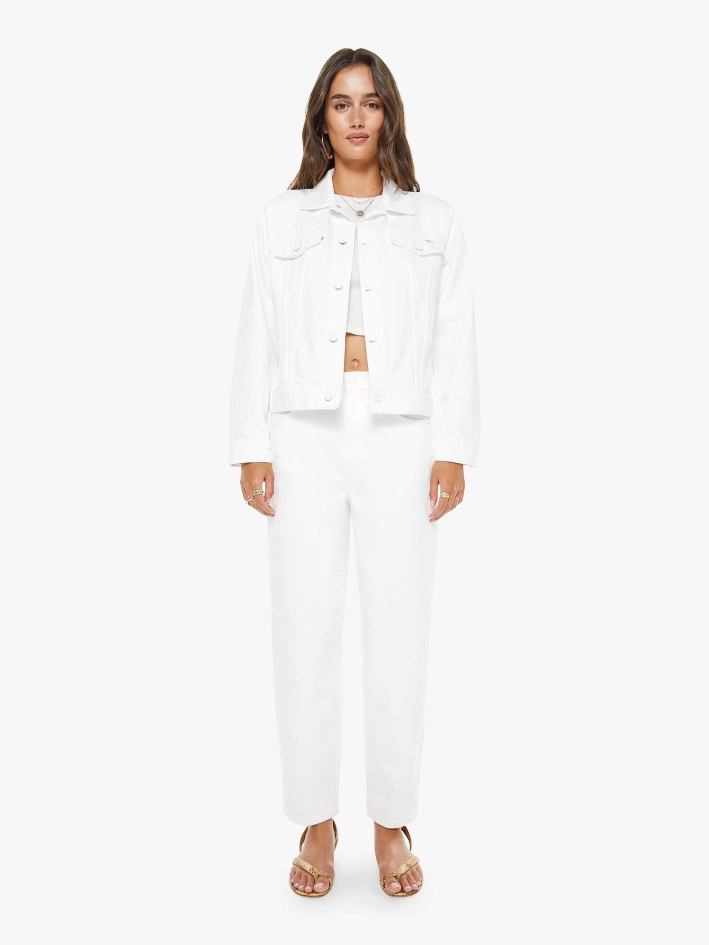 Mother Denim The Rabbit Hole Ankle Picket Fence