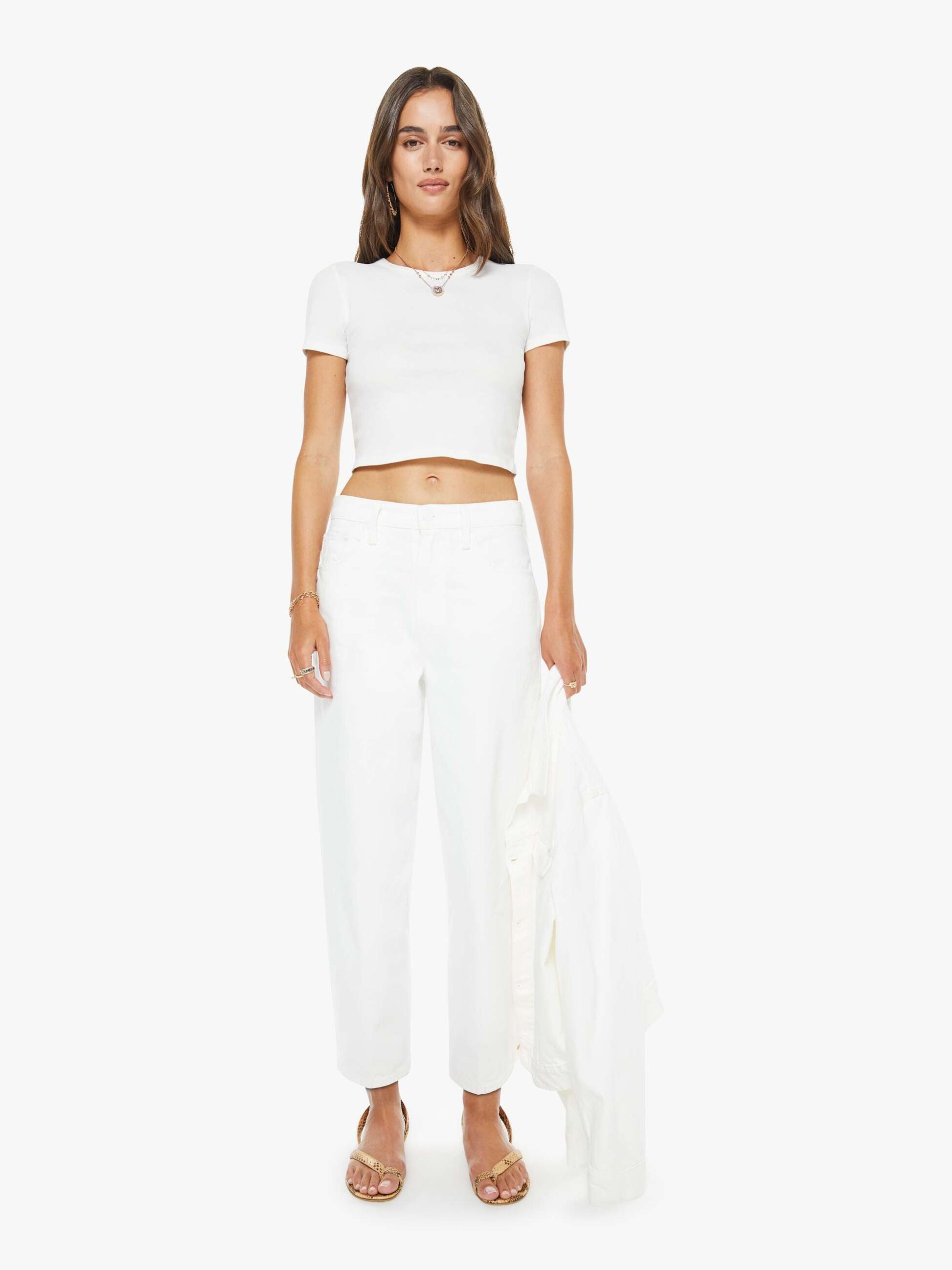 Mother Denim The Rabbit Hole Ankle Picket Fence