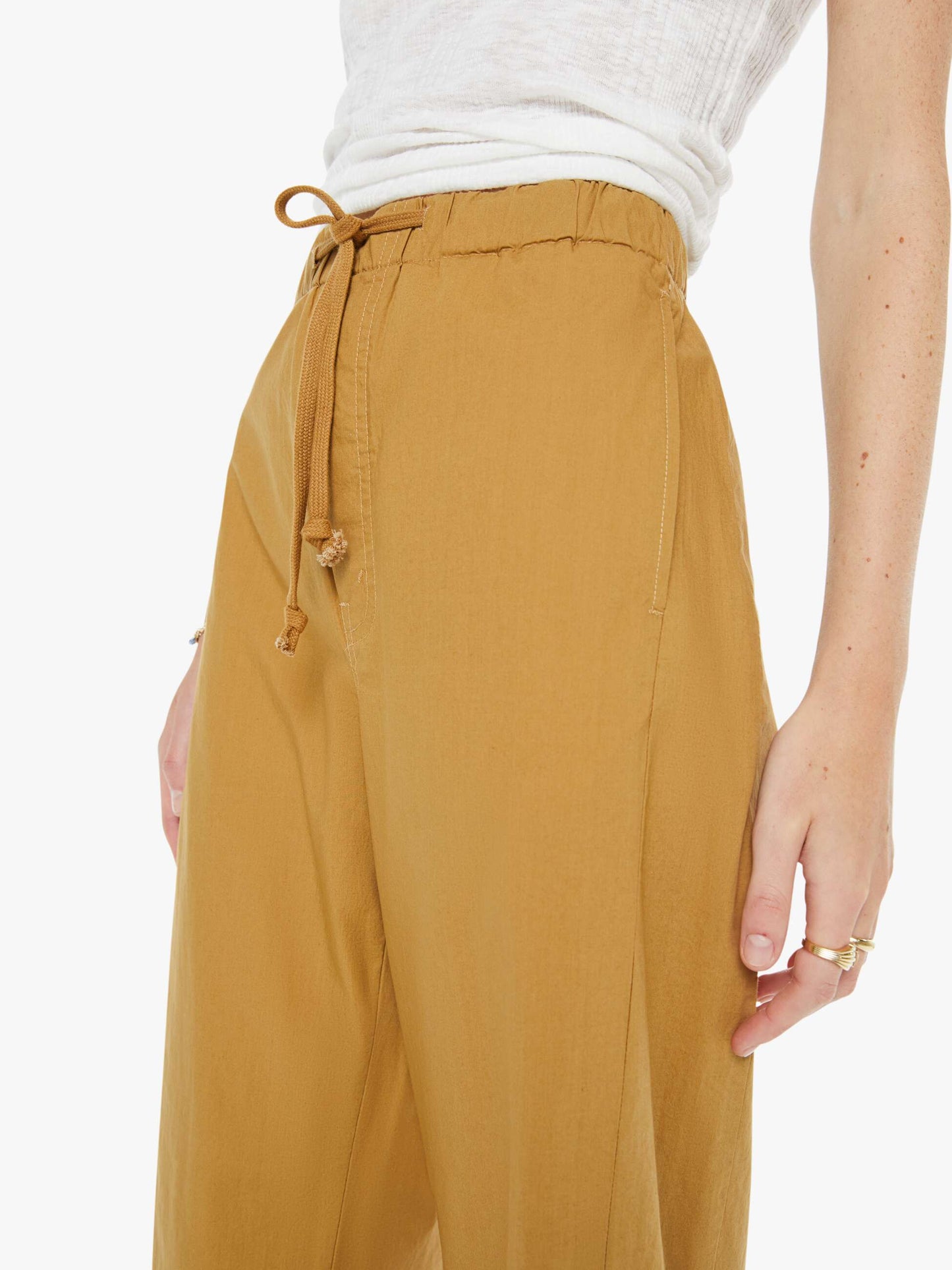Mother Denim The Drawn Half-Pipe Ankle Brown
