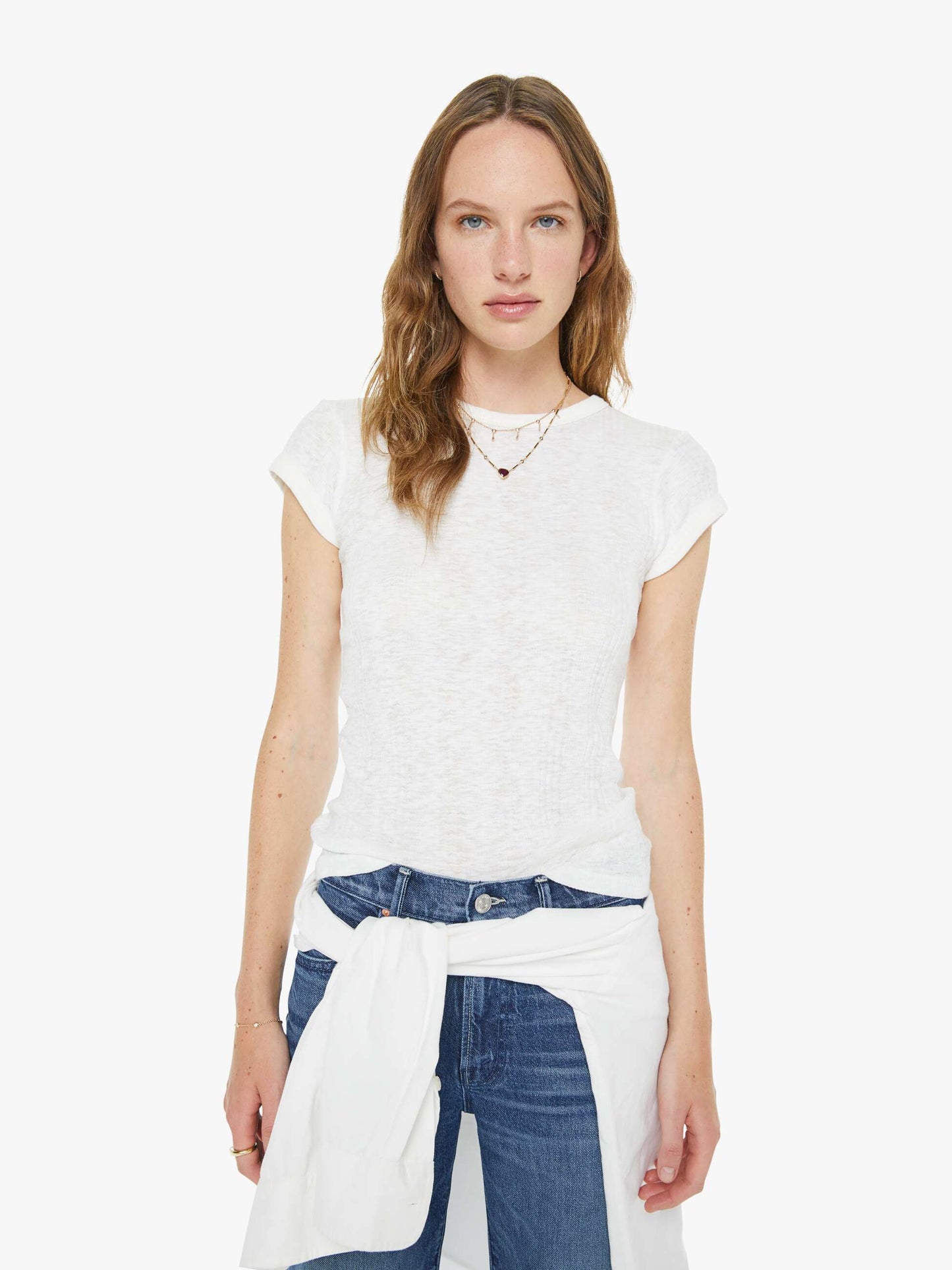 Mother Denim The Drawn Half-Pipe Ankle Brown