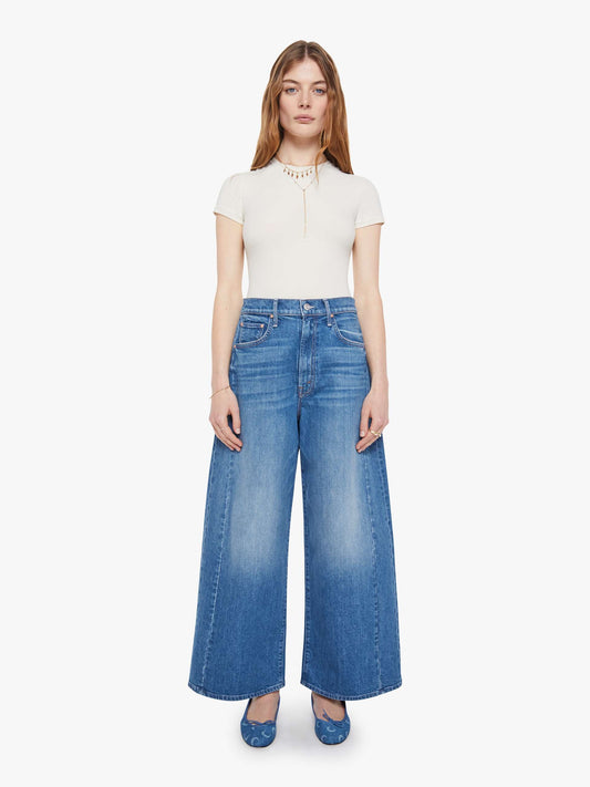 Mother Denim The Pipe-Dream Zip Ankle Blue (Medium)