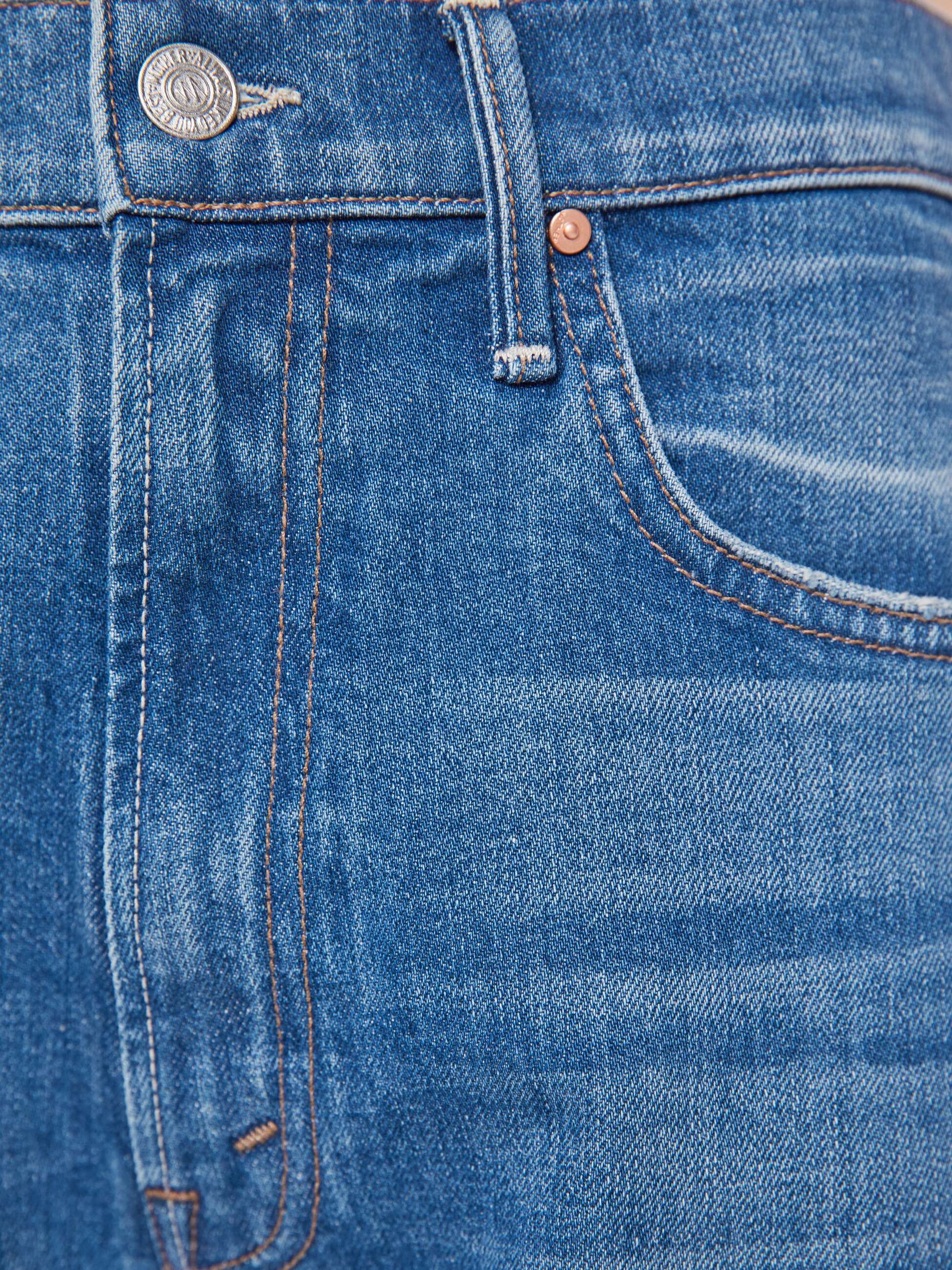 Mother Denim The Pipe-Dream Zip Ankle Blue (Medium)