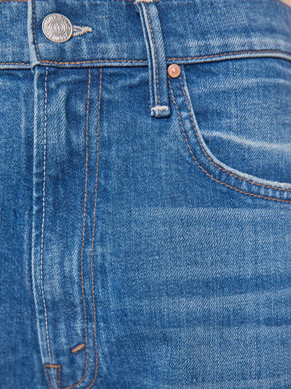 Mother Denim The Pipe-Dream Zip Ankle Blue (Medium)