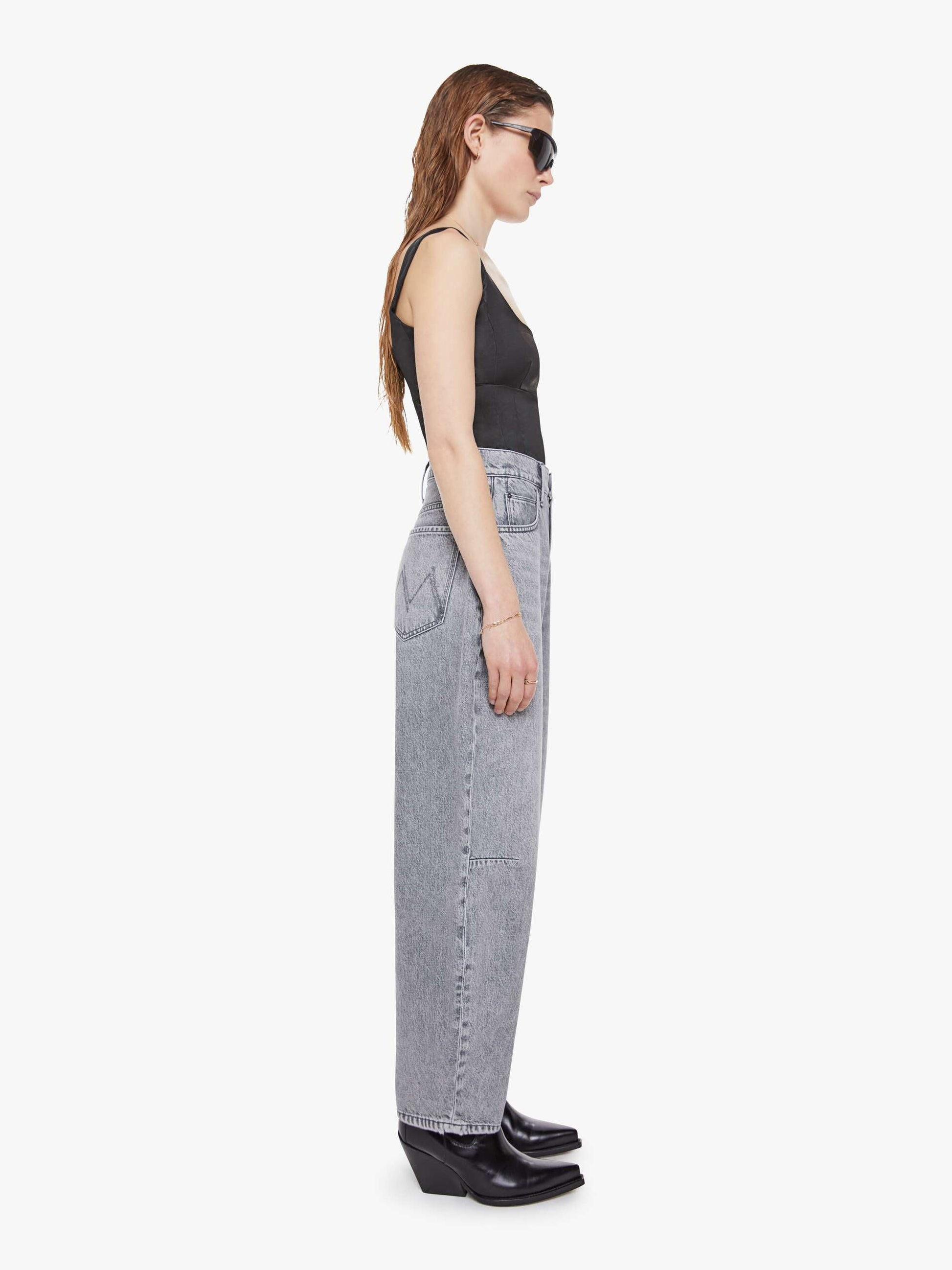 Mother Denim SNACKS! The Pony Keg Ankle Grey