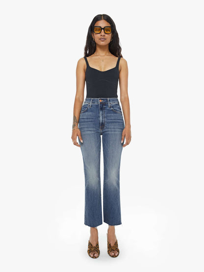 Mother Denim PETITES The Lil Hustler Ankle Fray Blue