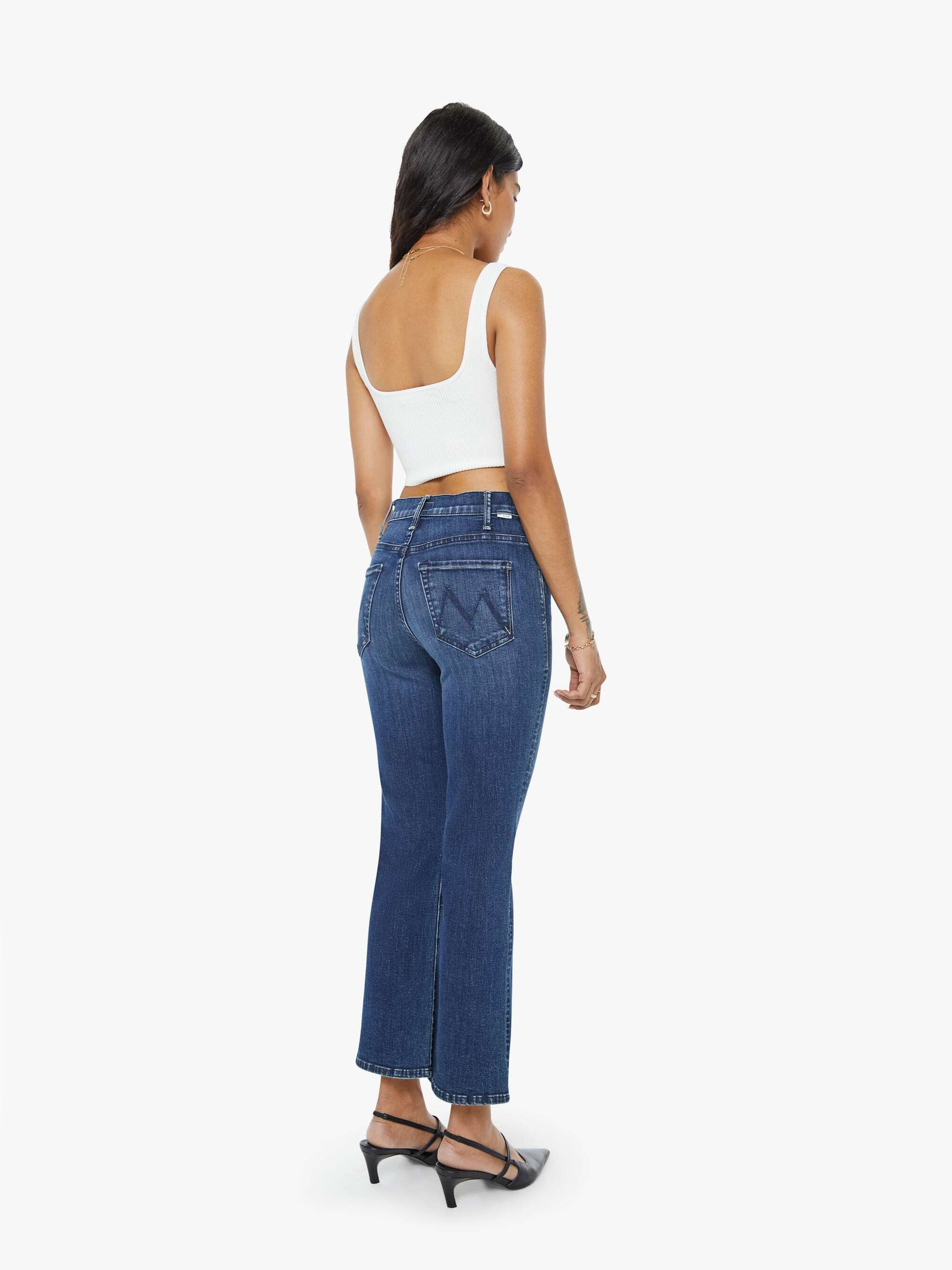 Mother Denim PETITES The Lil Hustler Ankle Blue (Dark)