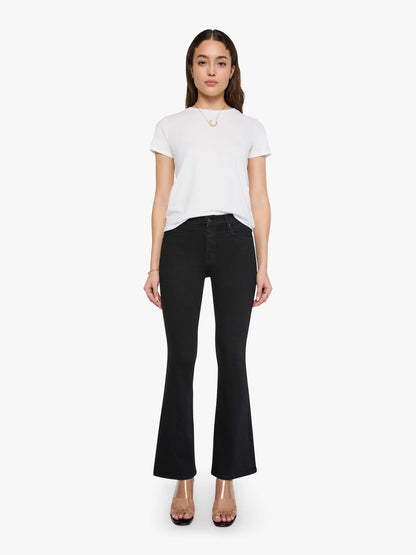 Mother Denim PETITES The Lil Hustler Ankle Fray Black