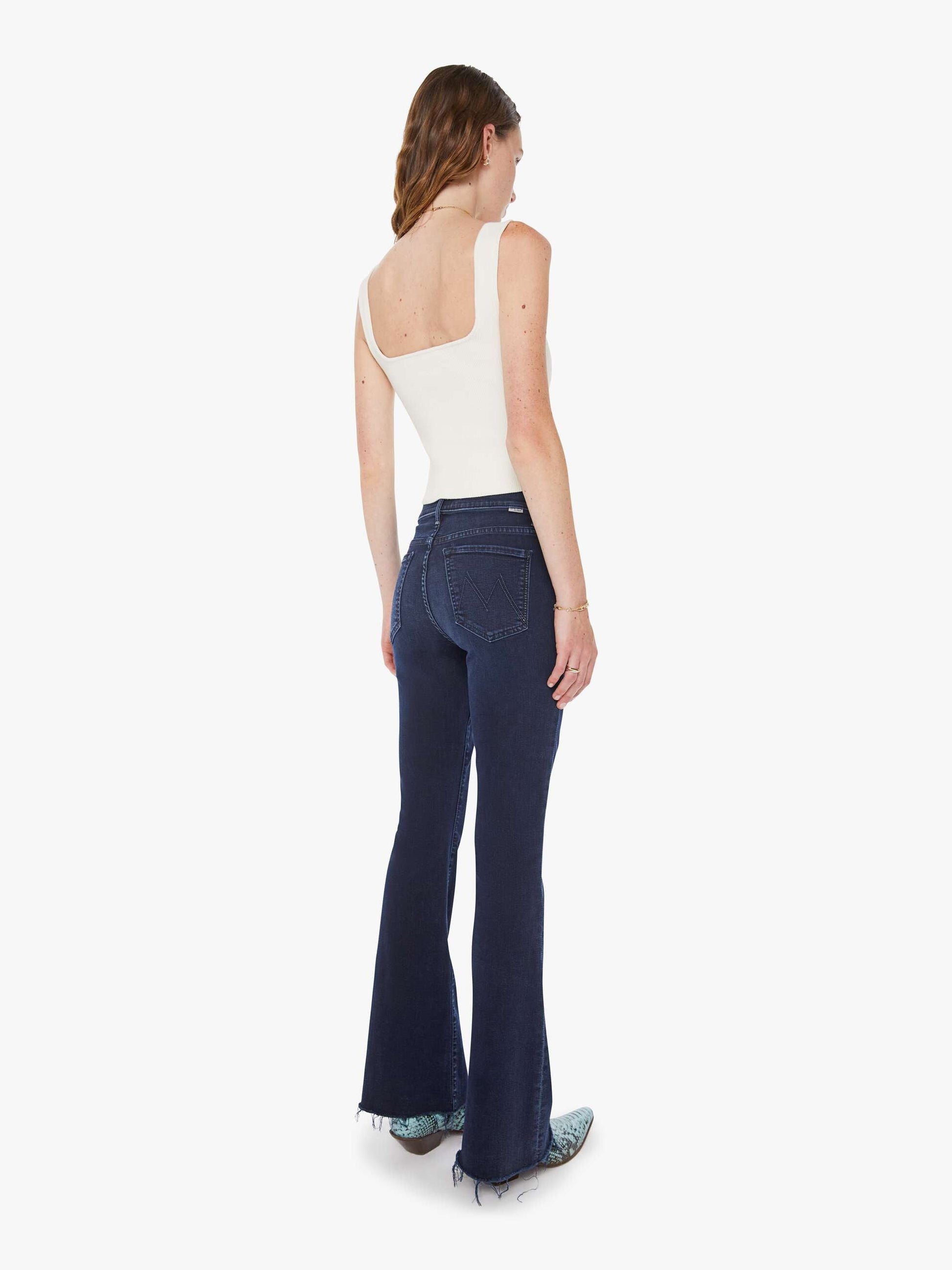 Mother Denim The Weekender Fray Blue (Medium)