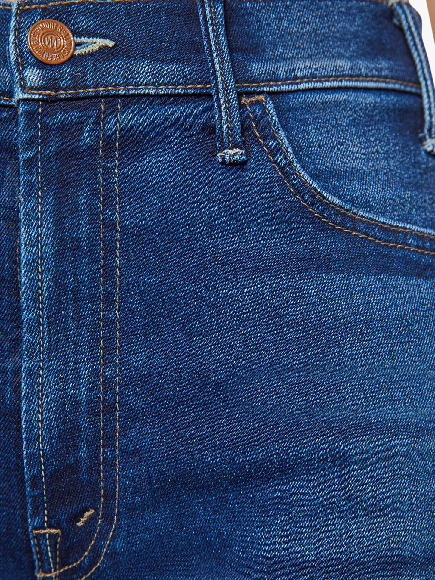 Mother Denim PETITES The Lil Hustler Ankle Blue (Navy)