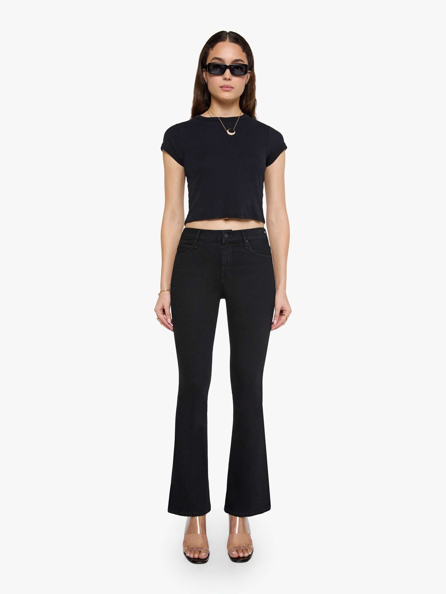 Mother Denim The Weekender Black
