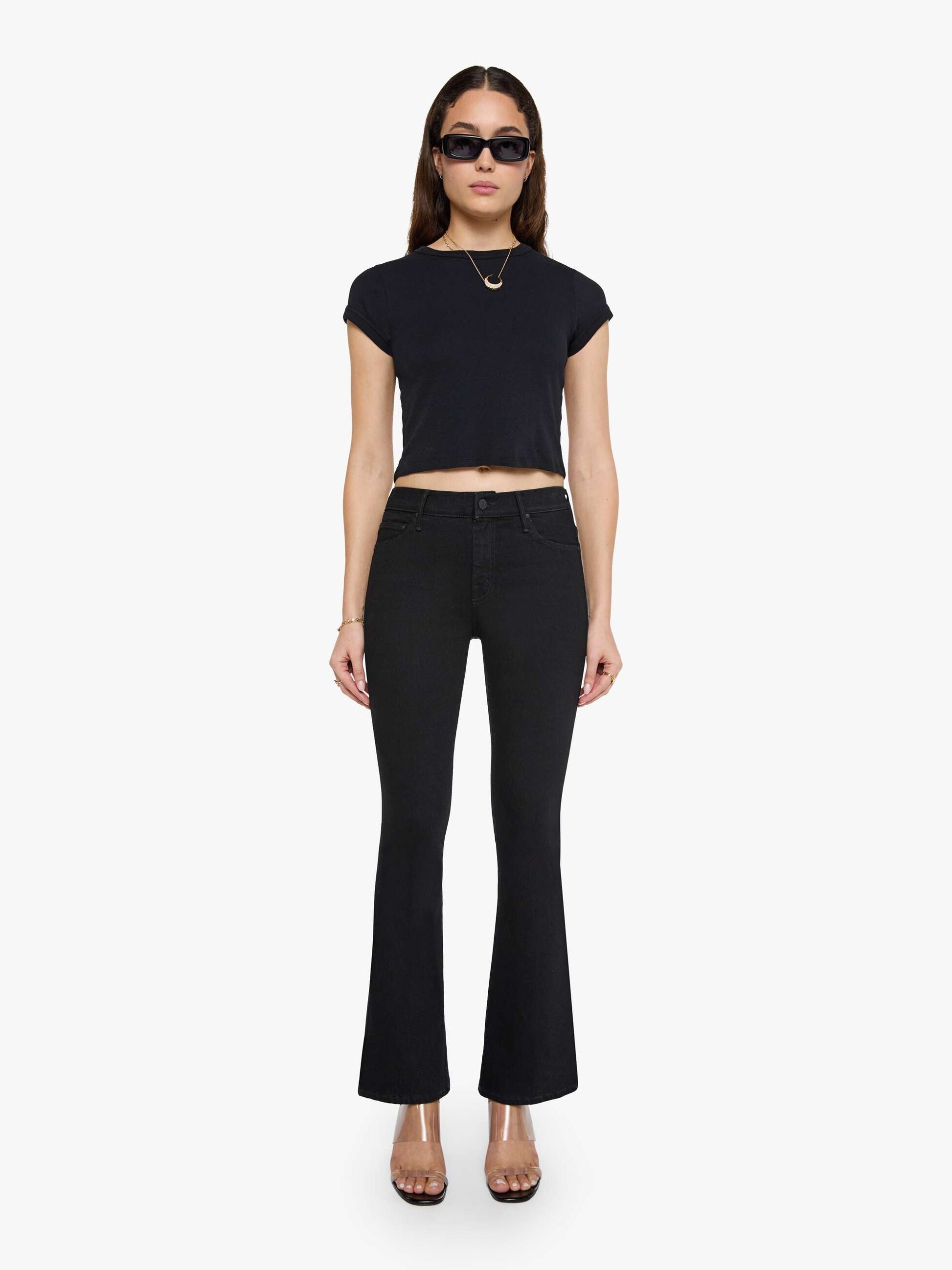 Mother Denim The Weekender Black