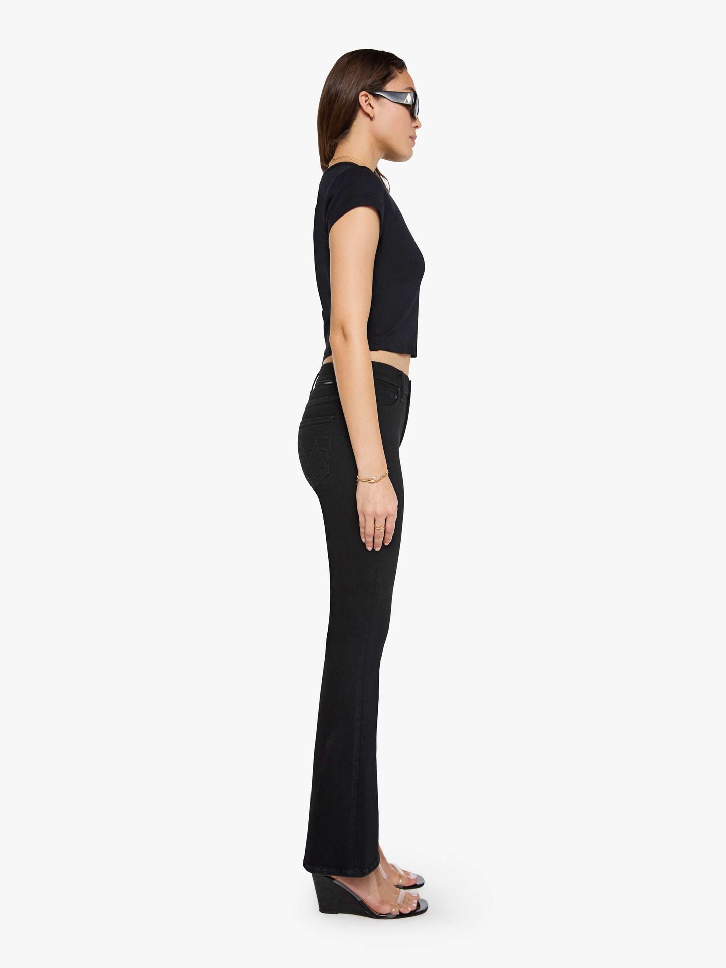 Mother Denim The Weekender Black