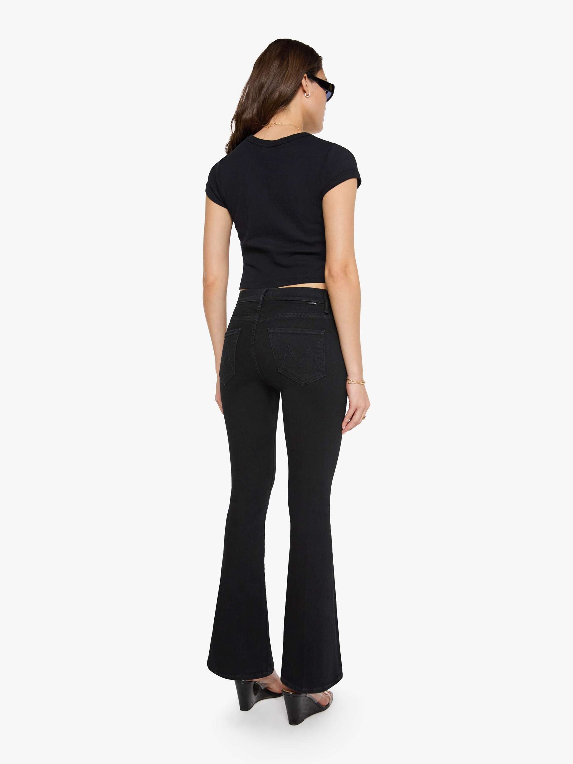 Mother Denim The Weekender Black