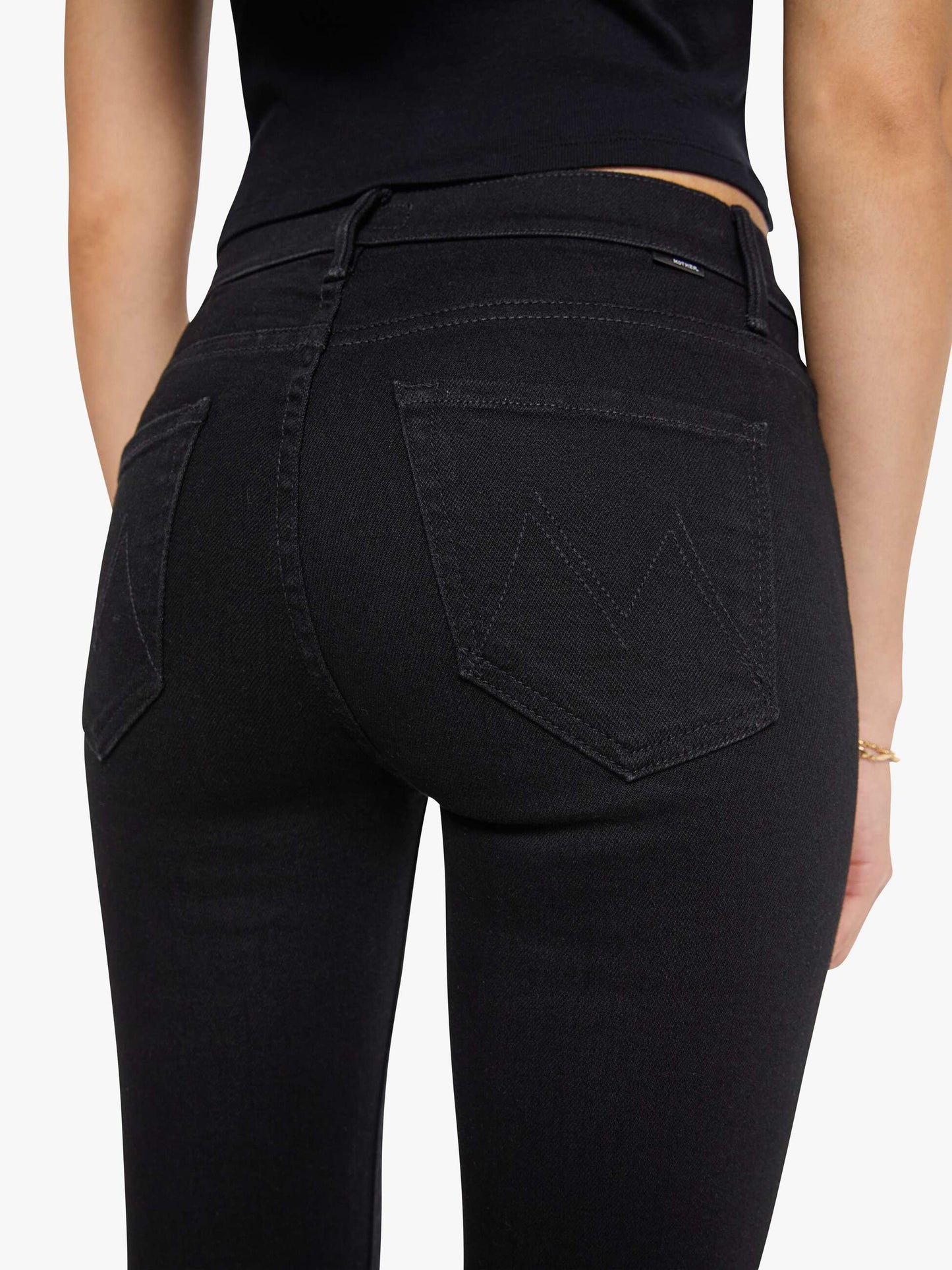 Mother Denim The Weekender Black