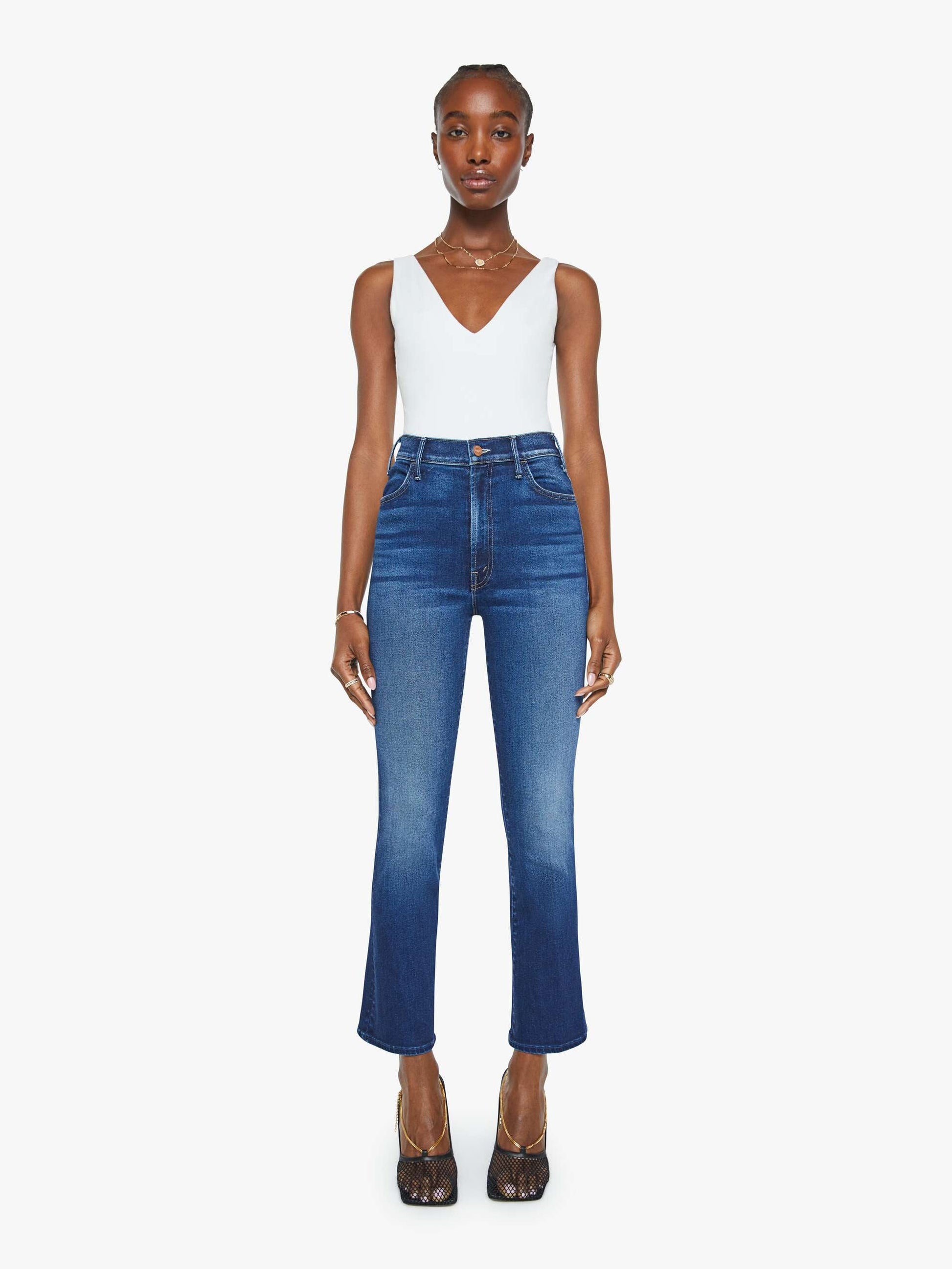 Mother Denim The Hustler Ankle Blue (Navy)