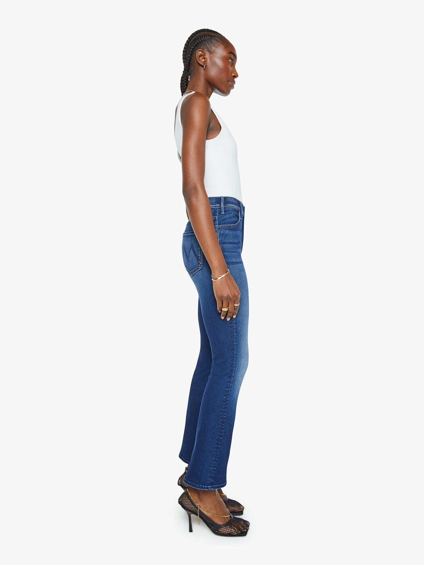 Mother Denim The Hustler Ankle Blue (Navy)